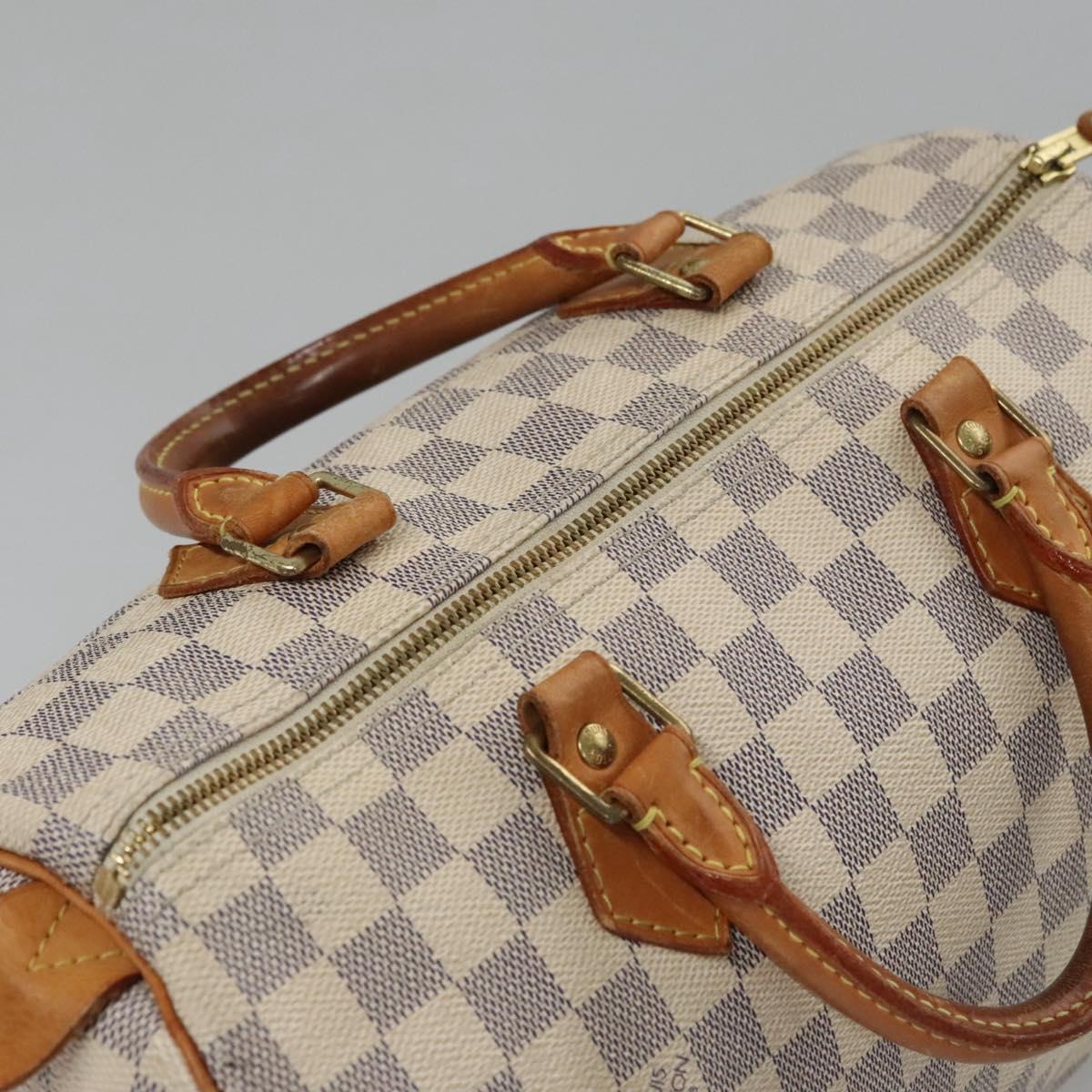 Louis Vuitton Speedy 30, White, Canvas, handbag
