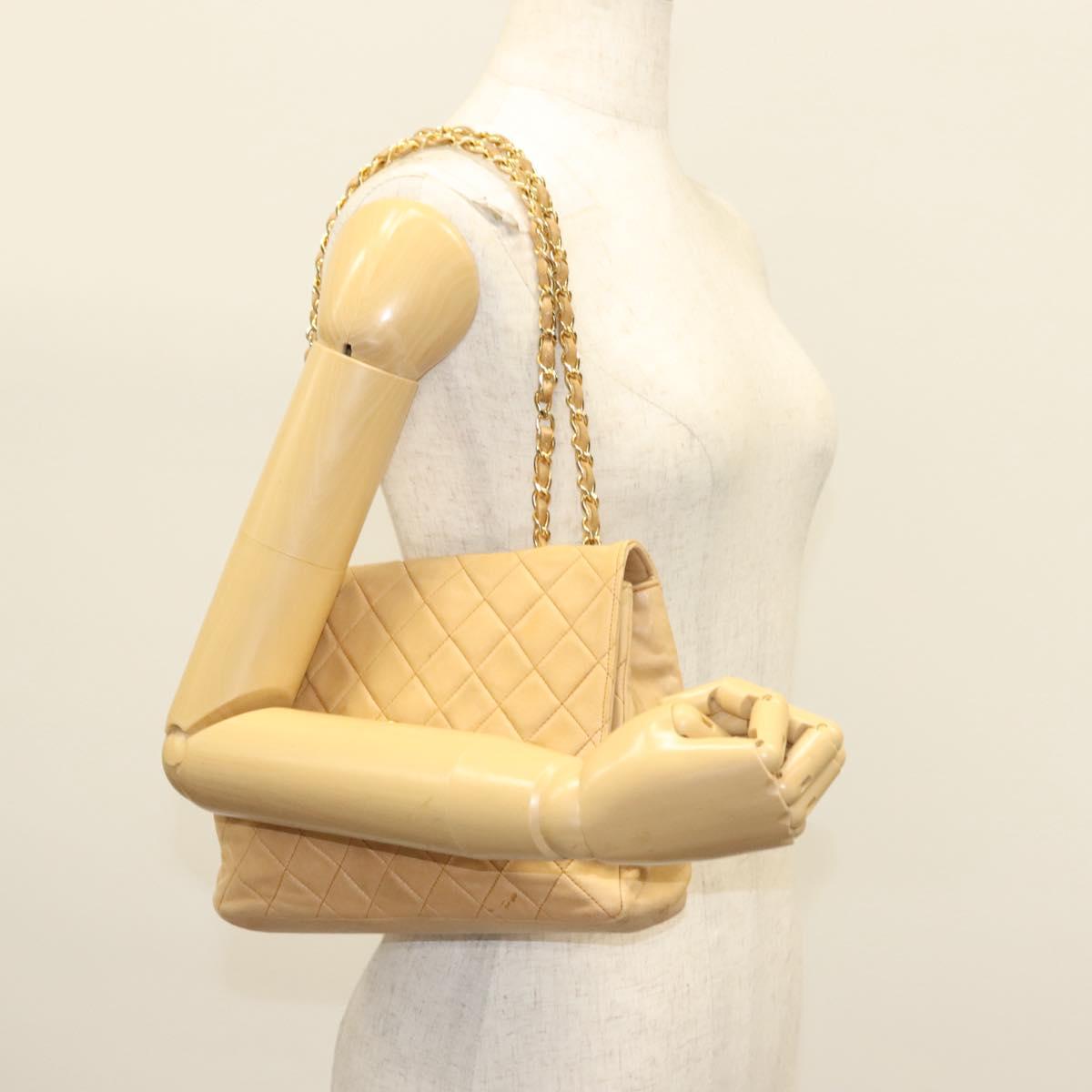 Chanel Matelassé, Brown, Leather, shoulder