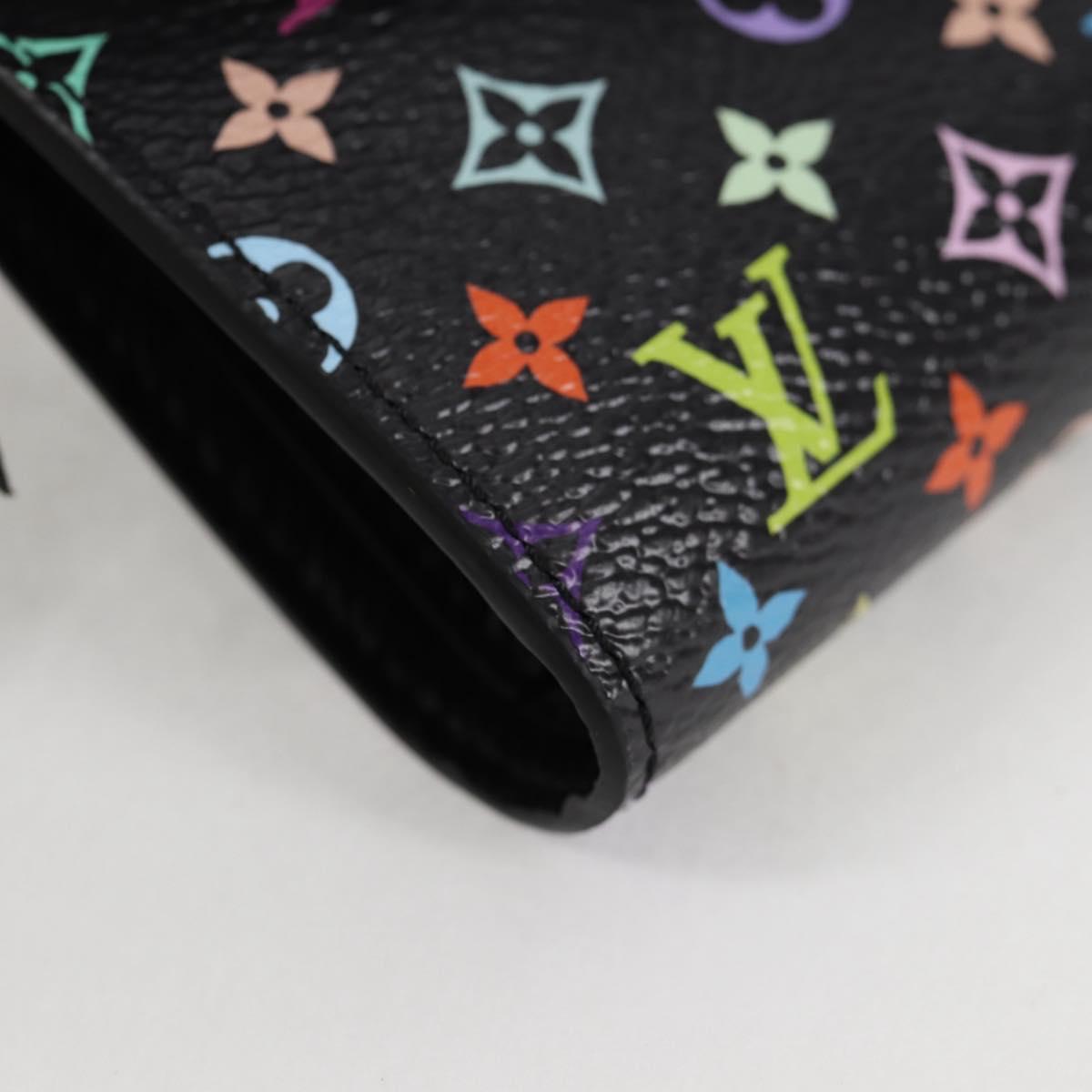Louis Vuitton Victorine, Black, Canvas, wallet