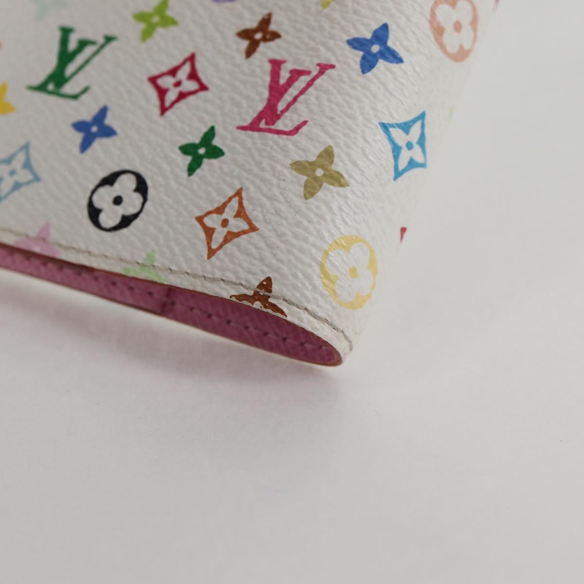Louis Vuitton Agenda PM, White, Canvas, wallet