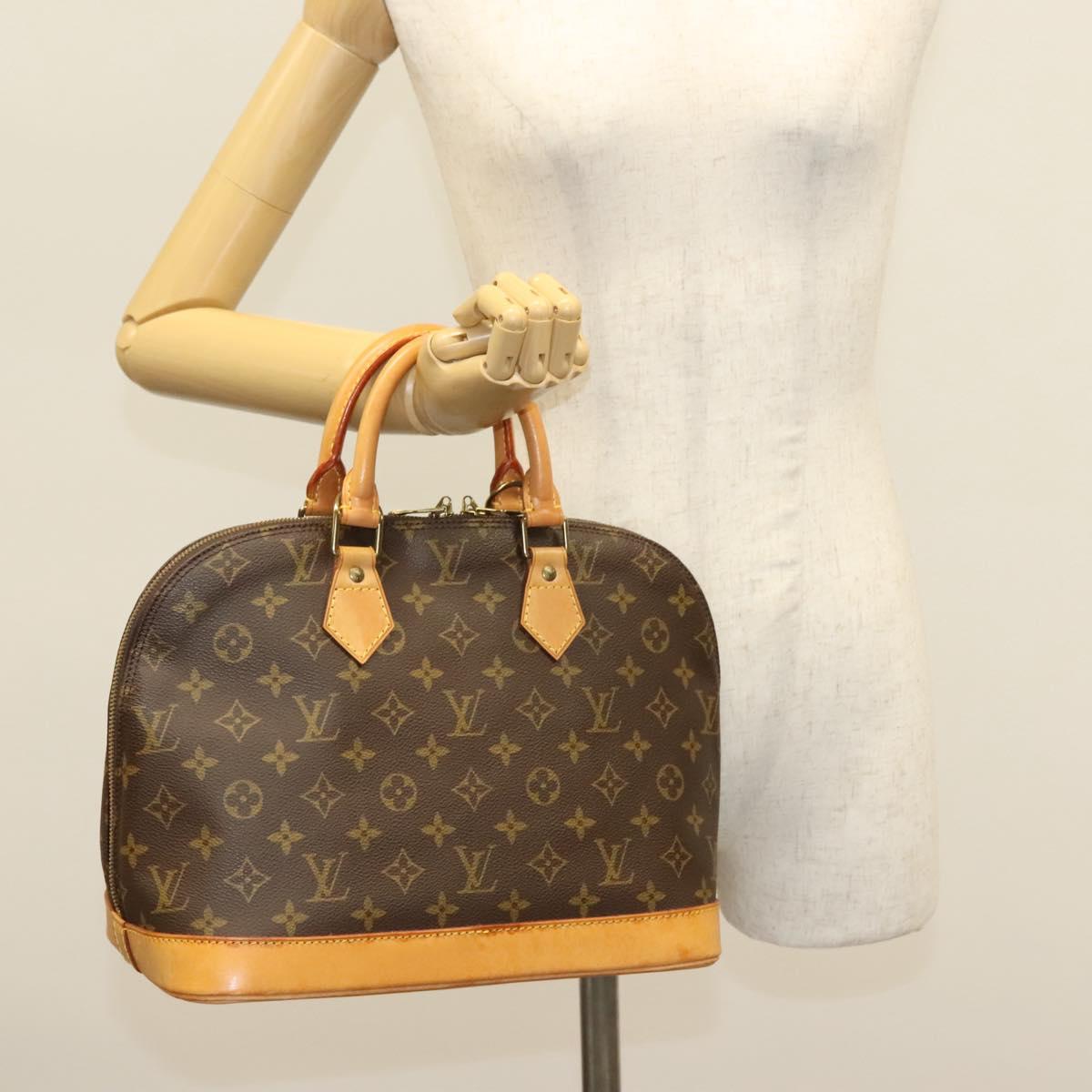 Louis Vuitton Alma, Brown, Canvas, handbag