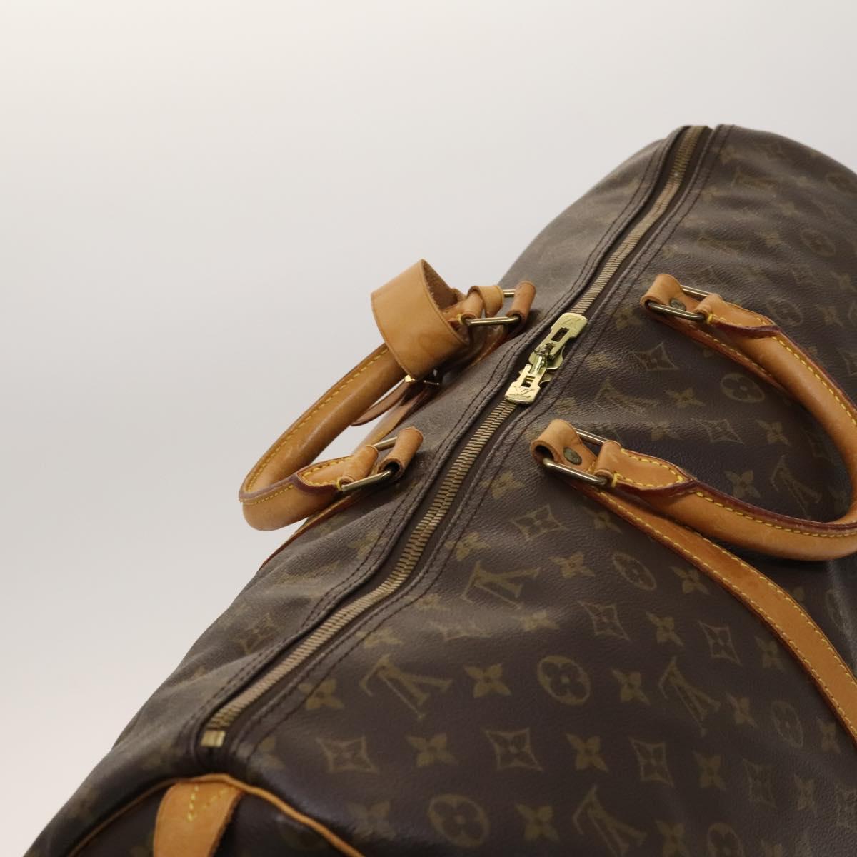 Louis Vuitton Keepall 60, Brown, Canvas, travel