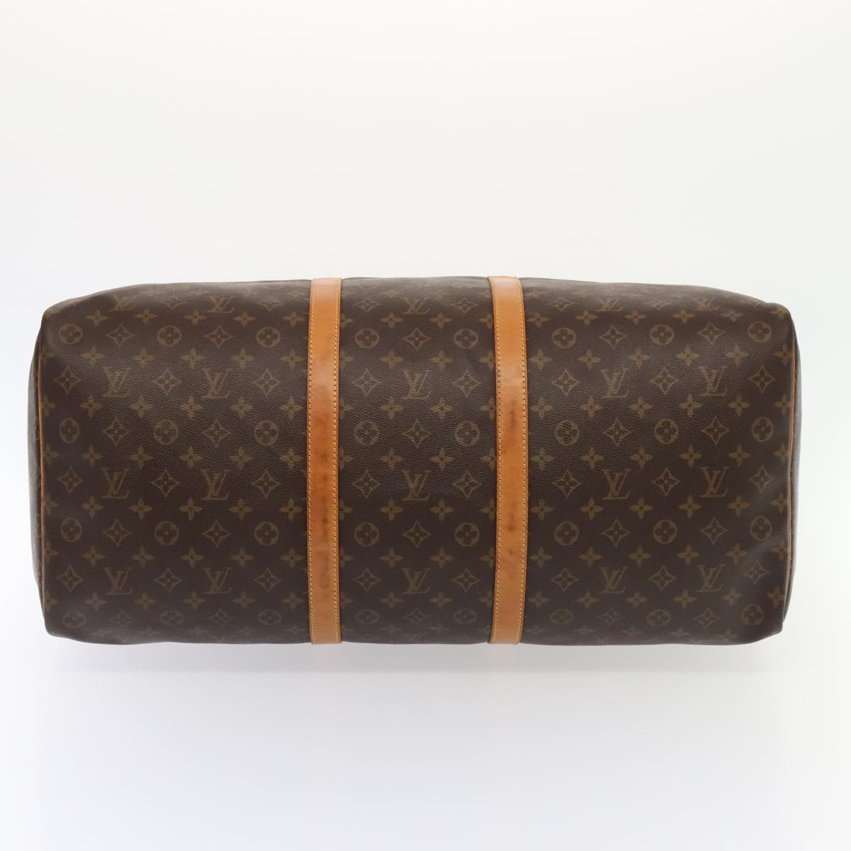 Louis Vuitton Keepall 60, Brown, Canvas, travel