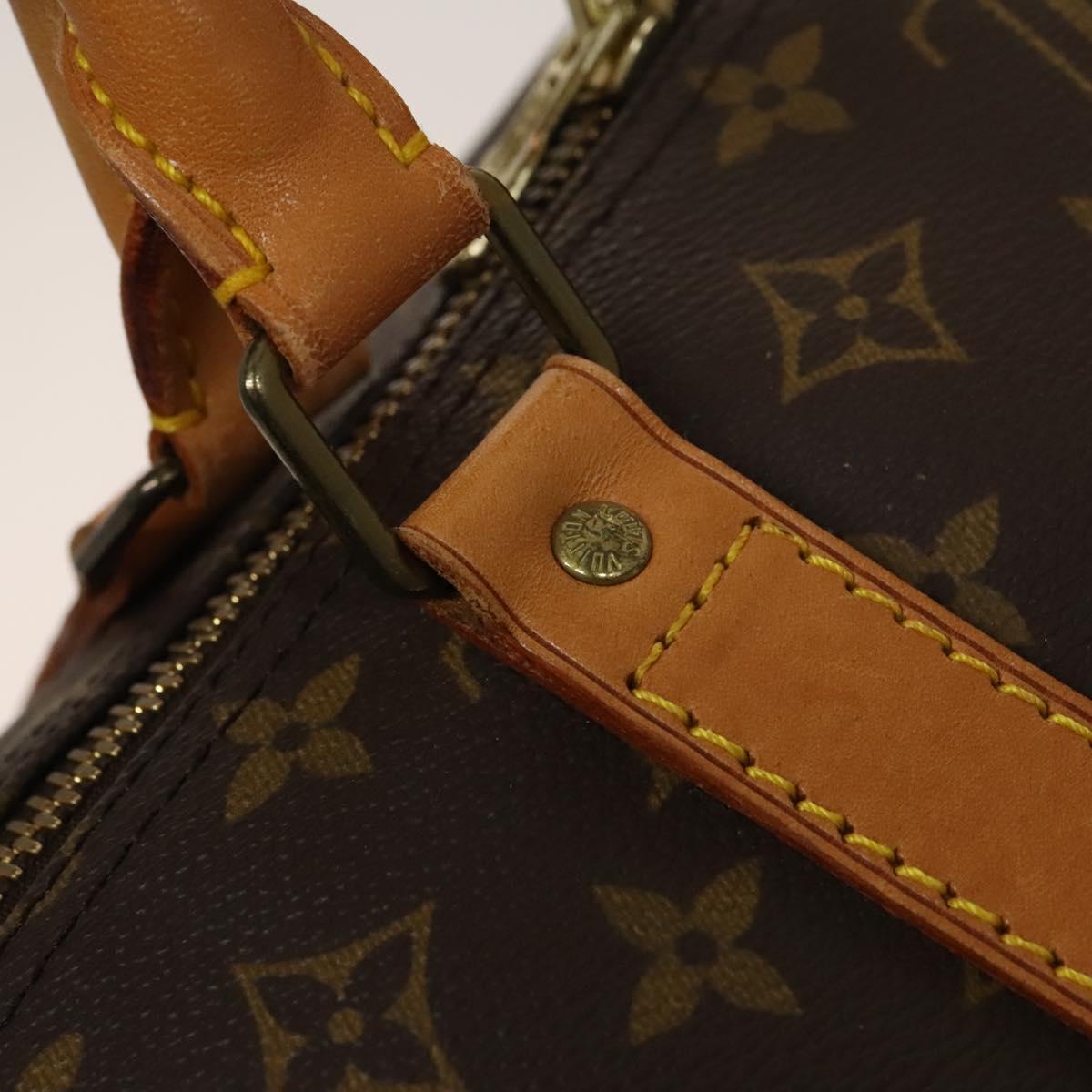 Louis Vuitton Keepall 60, Brown, Canvas, travel