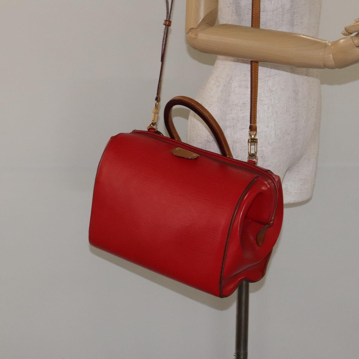 Louis Vuitton, Red, Leather, handbag