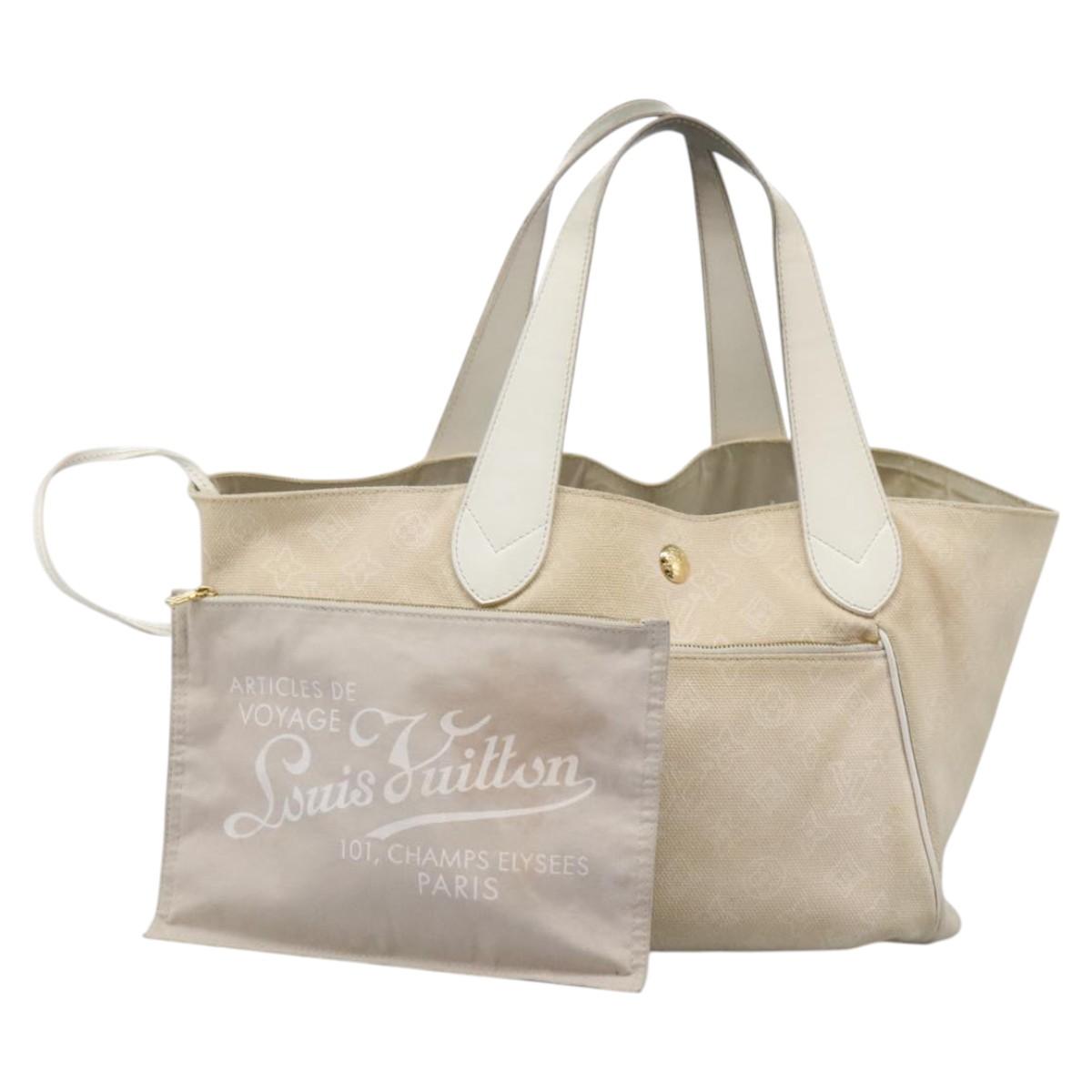 Louis Vuitton Ipanema, Beige, Canvas, tote