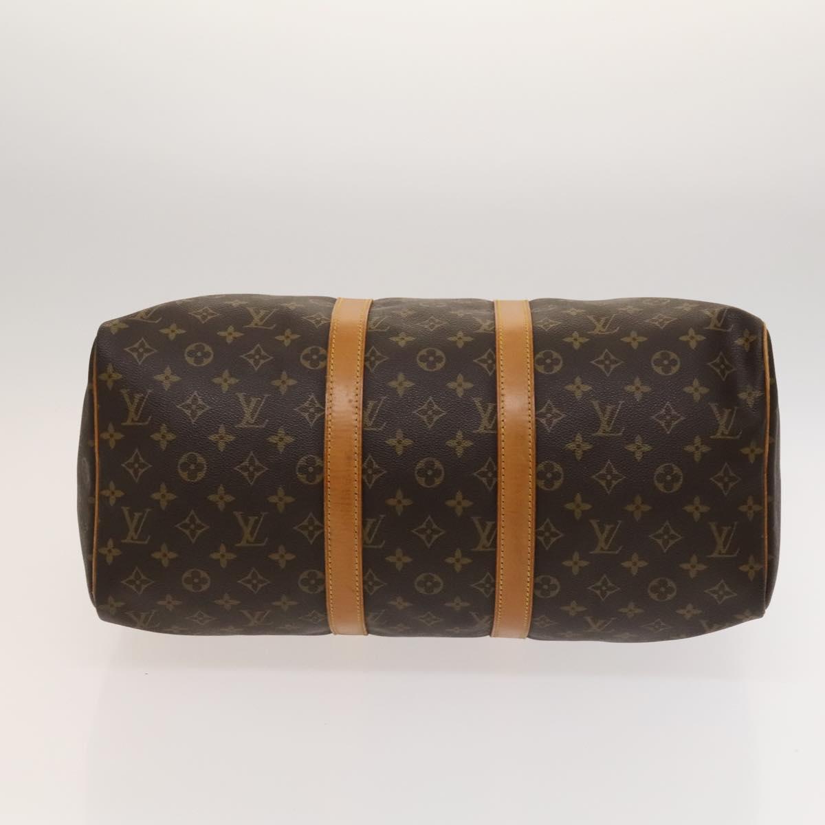 Louis Vuitton Keepall 45, Brown, Canvas, travel