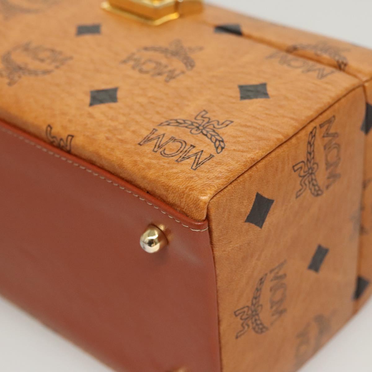 MCM Visetos, Brown, Canvas, handbag