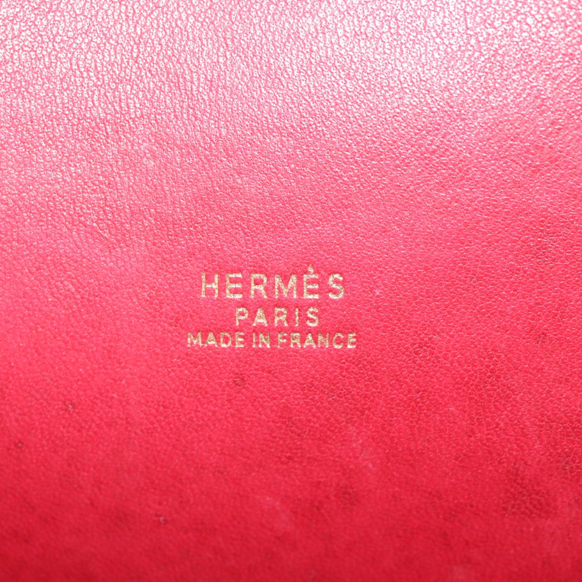 Hermès, Red, Leather, shoulder