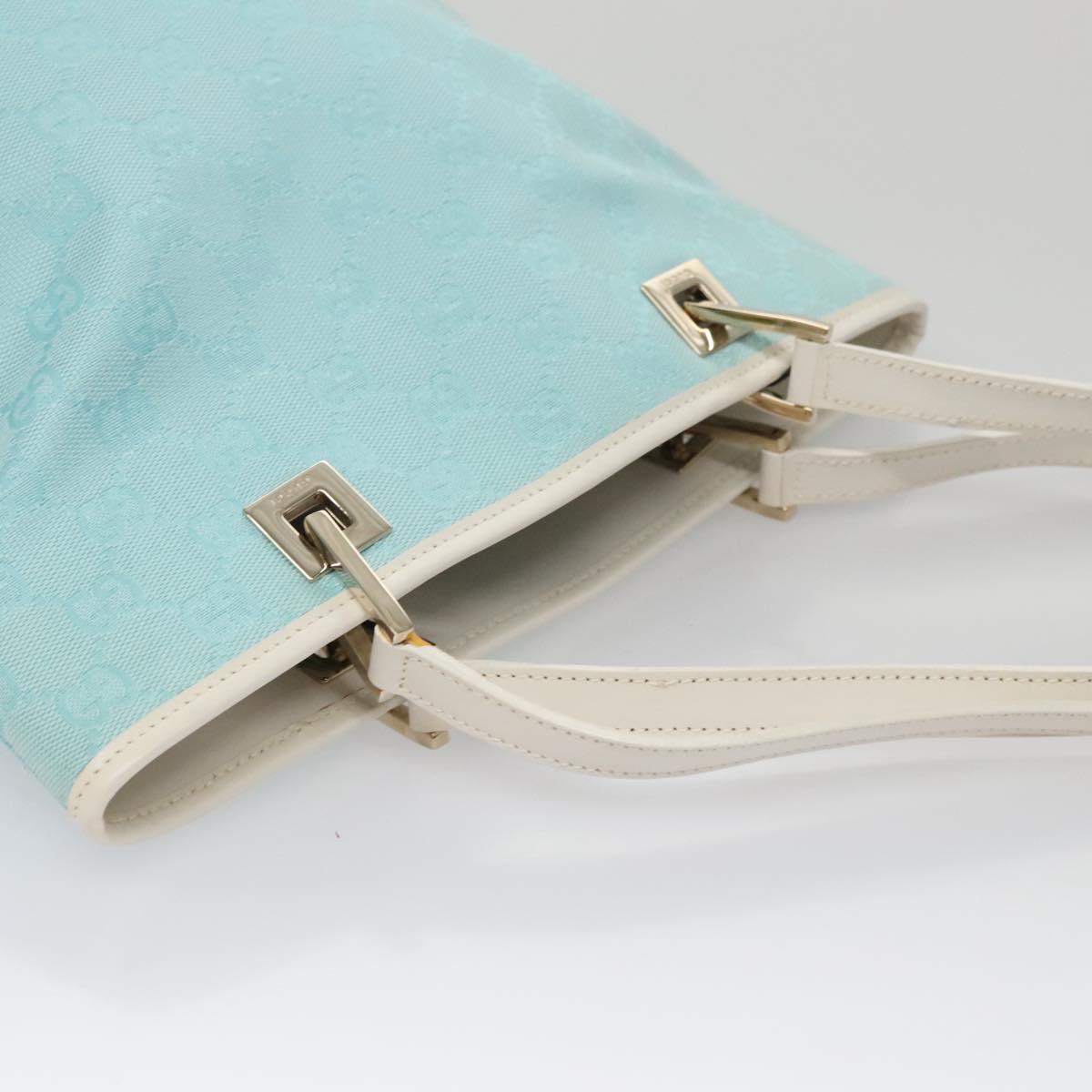 Gucci GG canvas, Blue, Canvas, tote