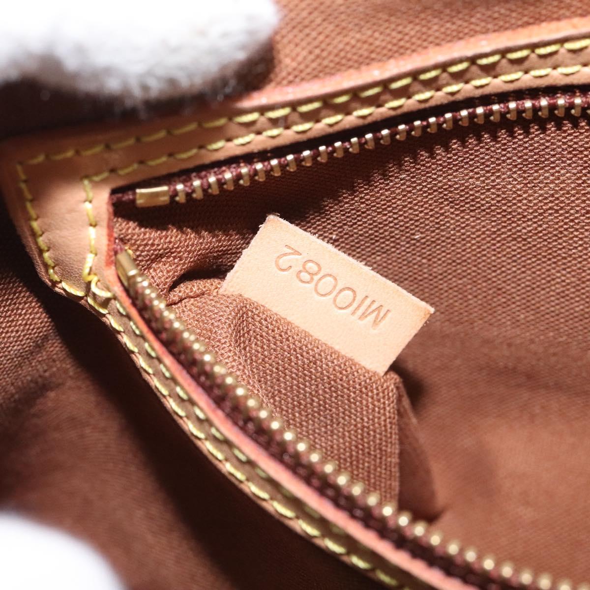 Louis Vuitton Mini looping, Brown, Canvas, shoulder
