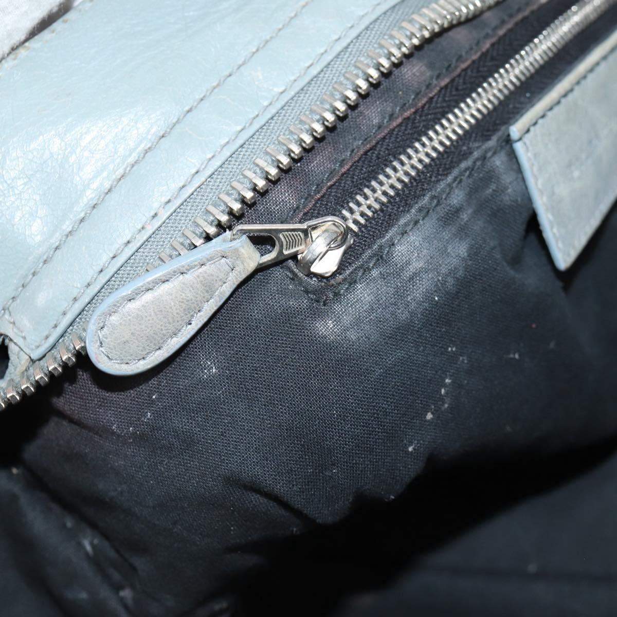 Balenciaga City, GRAY, Leather, handbag