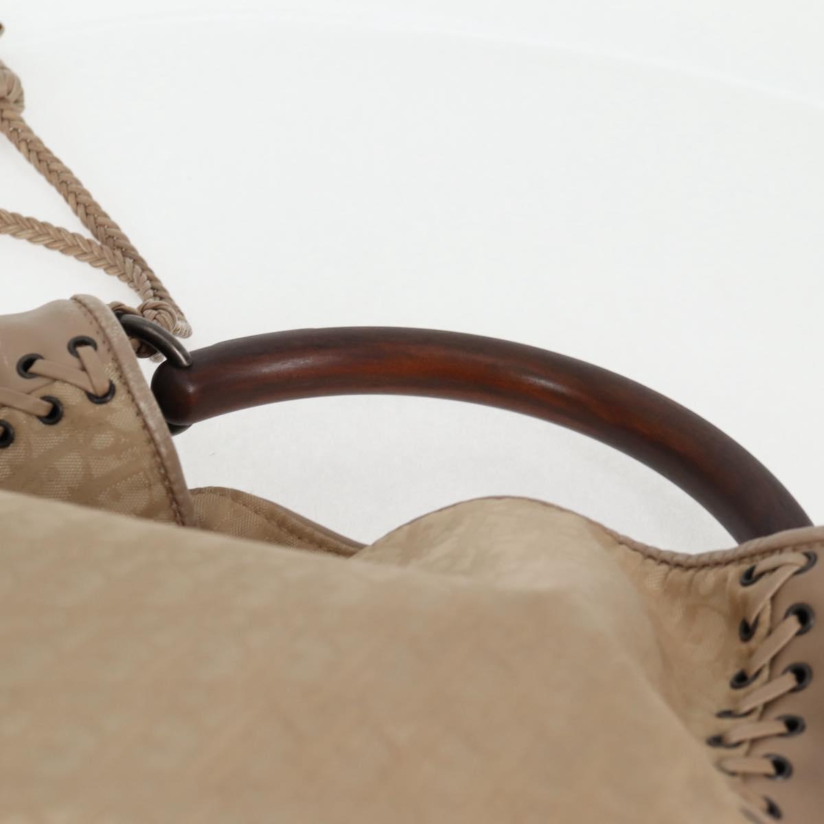 Dior Trotter, Beige, Canvas, handbag