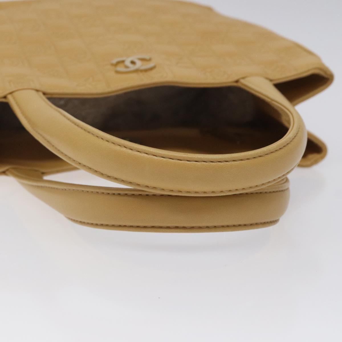 Chanel Chocolate bar, Beige, Leather, handbag