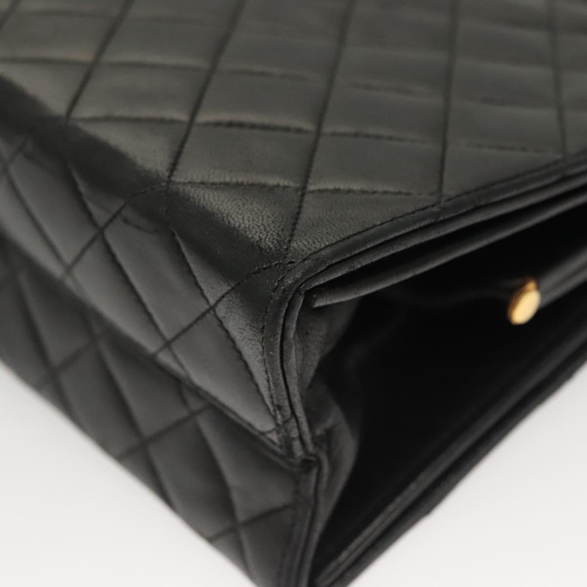 Chanel Vintage, Black, Leather, handbag