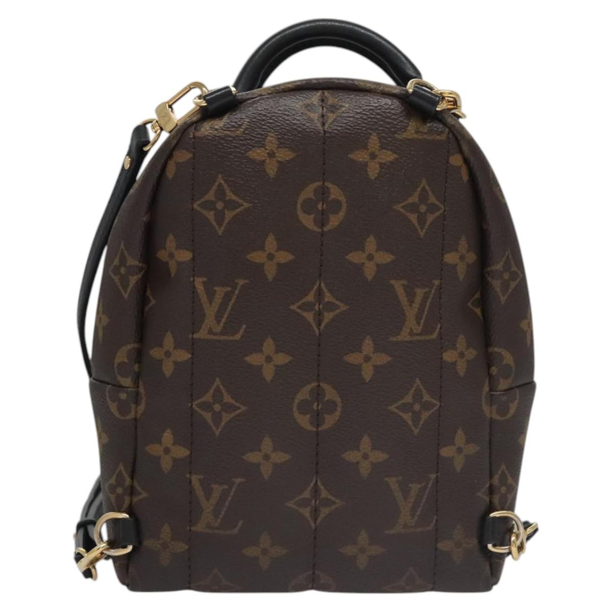 Louis Vuitton Palm Springs mini, Brown, Canvas, backpack