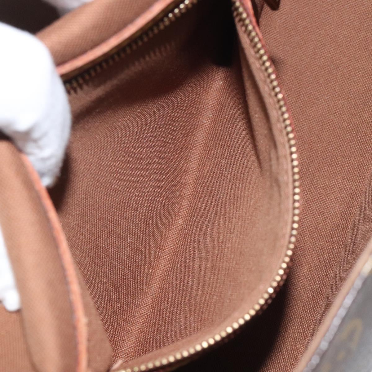 Louis Vuitton Mini looping, Brown, Canvas, shoulder