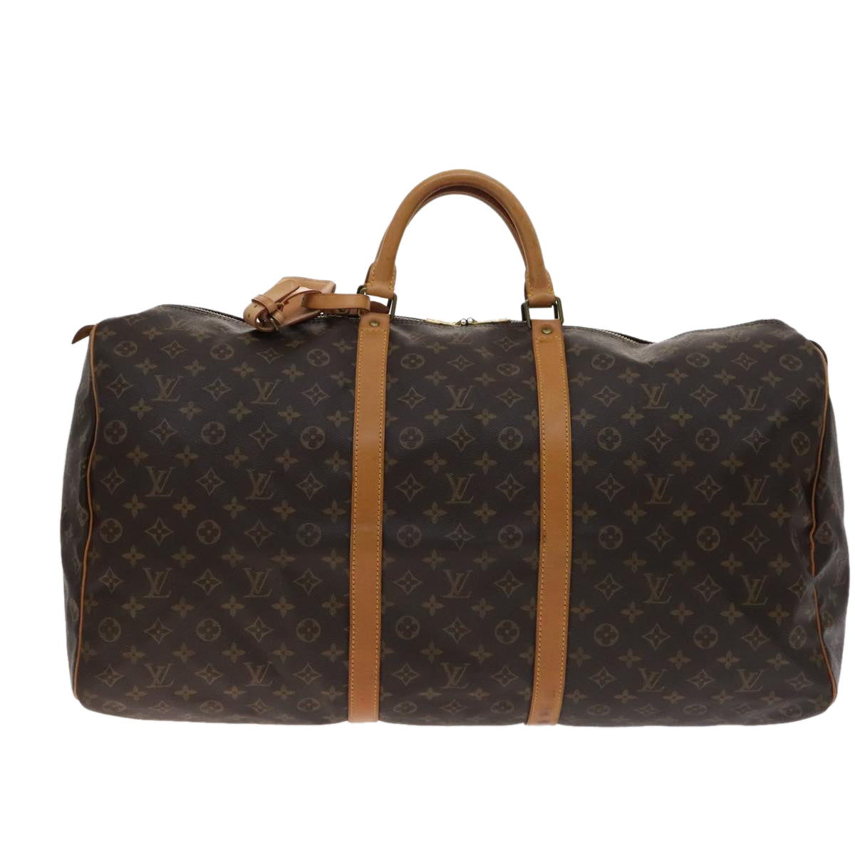 Louis Vuitton Keepall 60, Brown, Canvas, travel