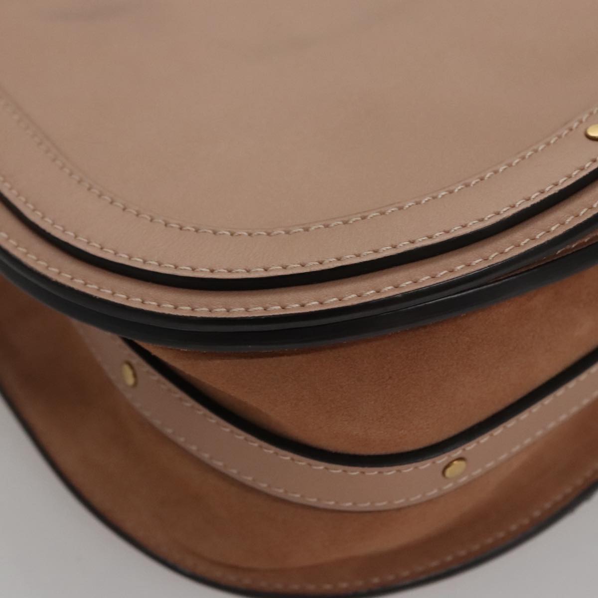 Chloé Nile, Beige, Leather, handbag