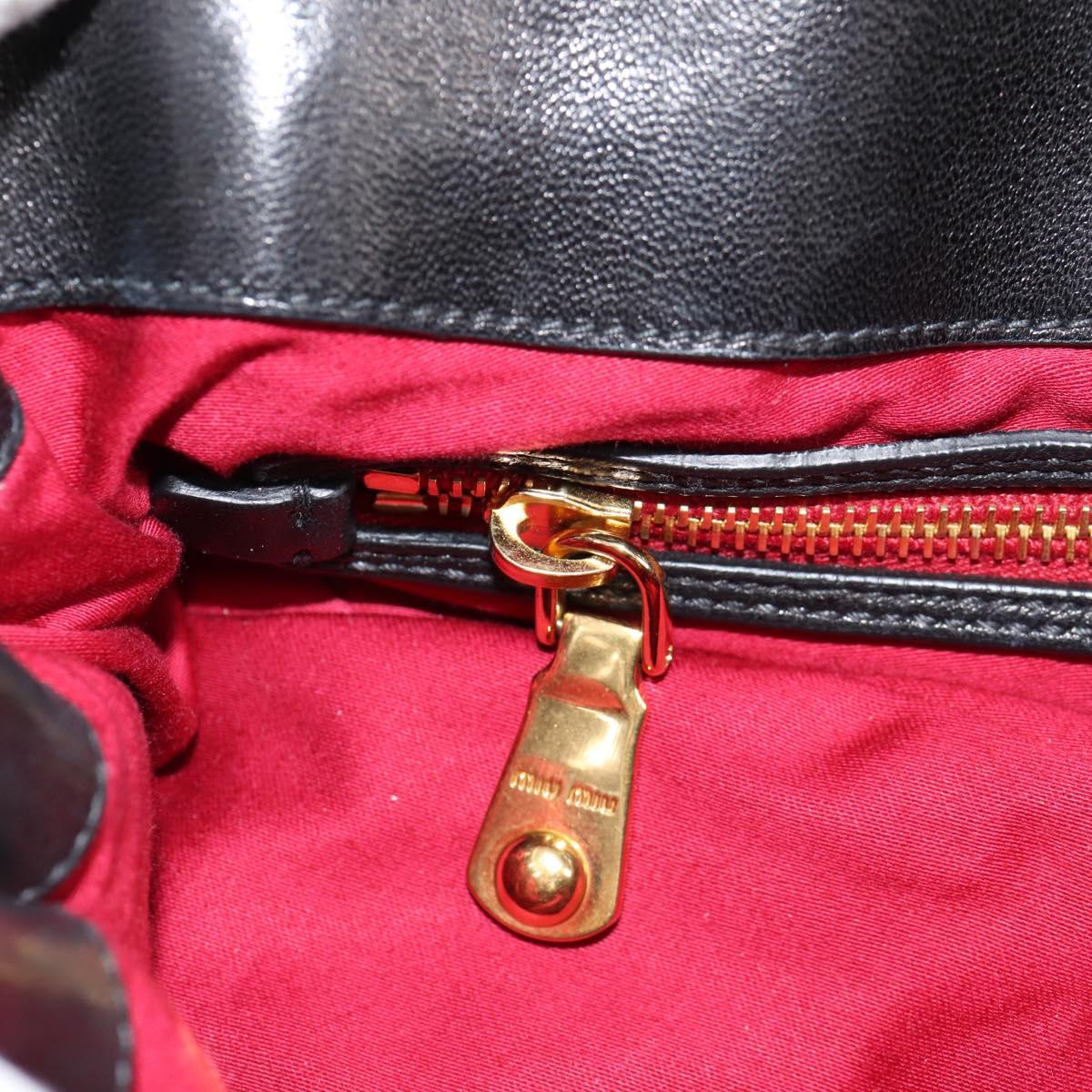 Miu Miu Coffer, Black, Leather, handbag