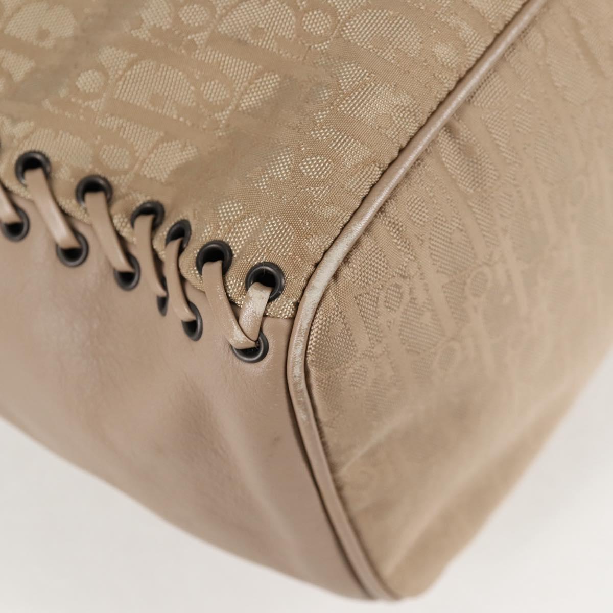 Dior Trotter, Beige, Canvas, handbag