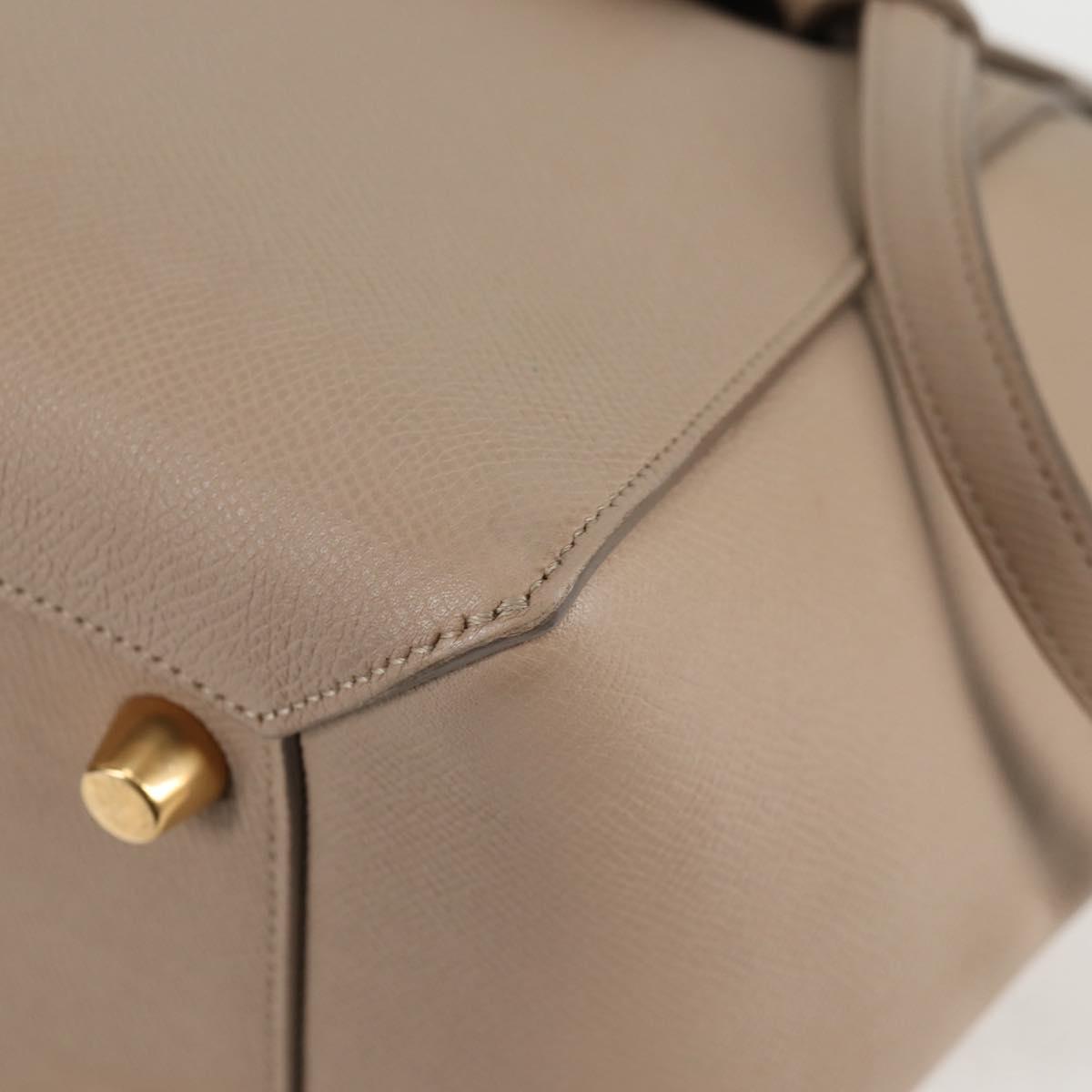 Céline Belt, Beige, Leather, handbag