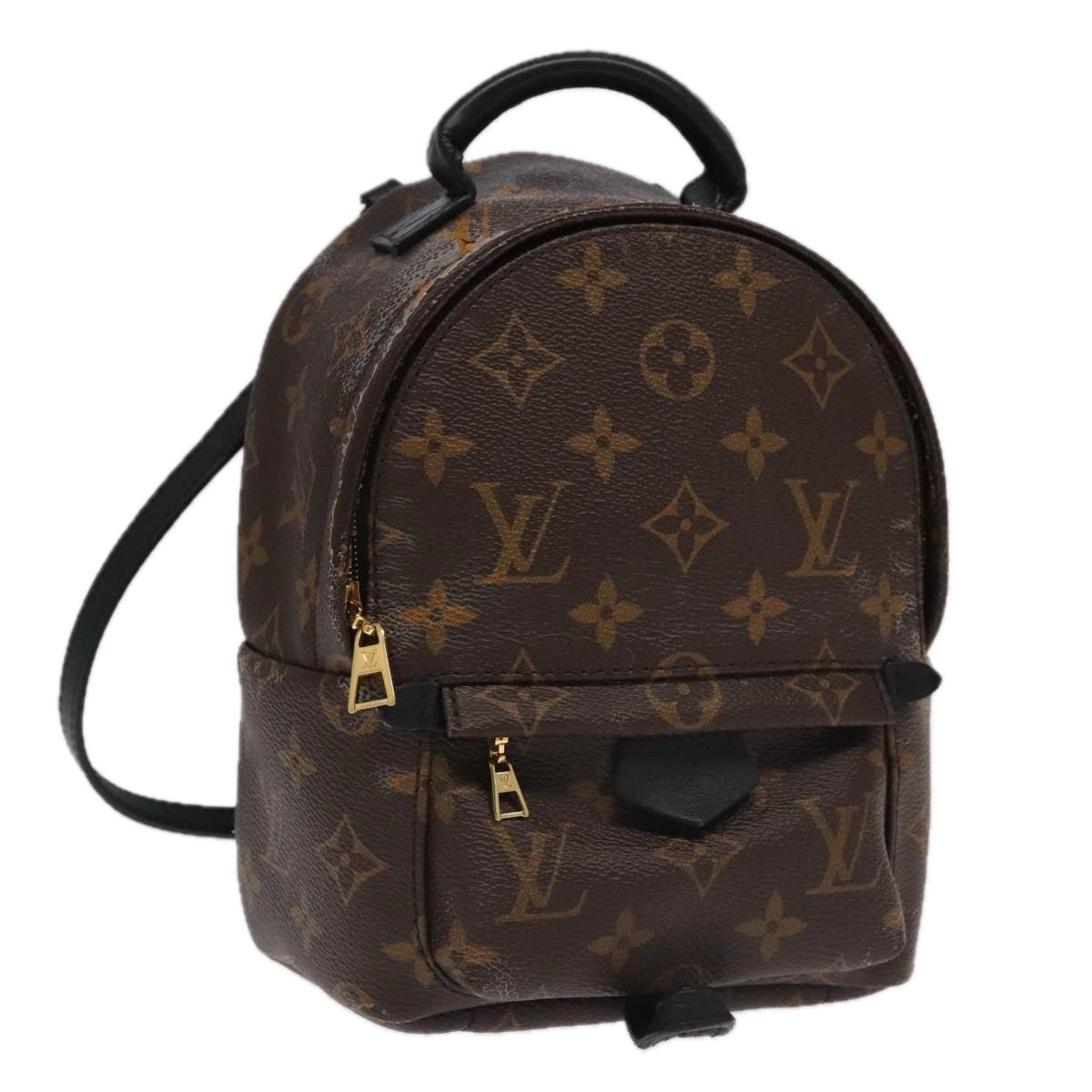 Louis Vuitton Palm Springs mini, Brown, Canvas, backpack