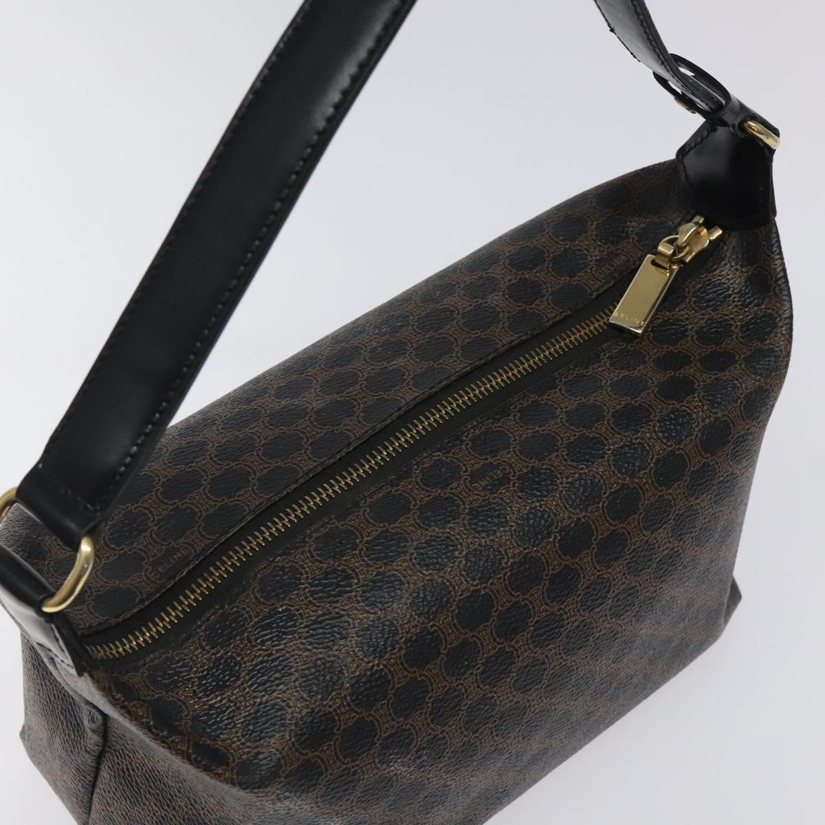Céline Macadam, Brown, Canvas, shoulder