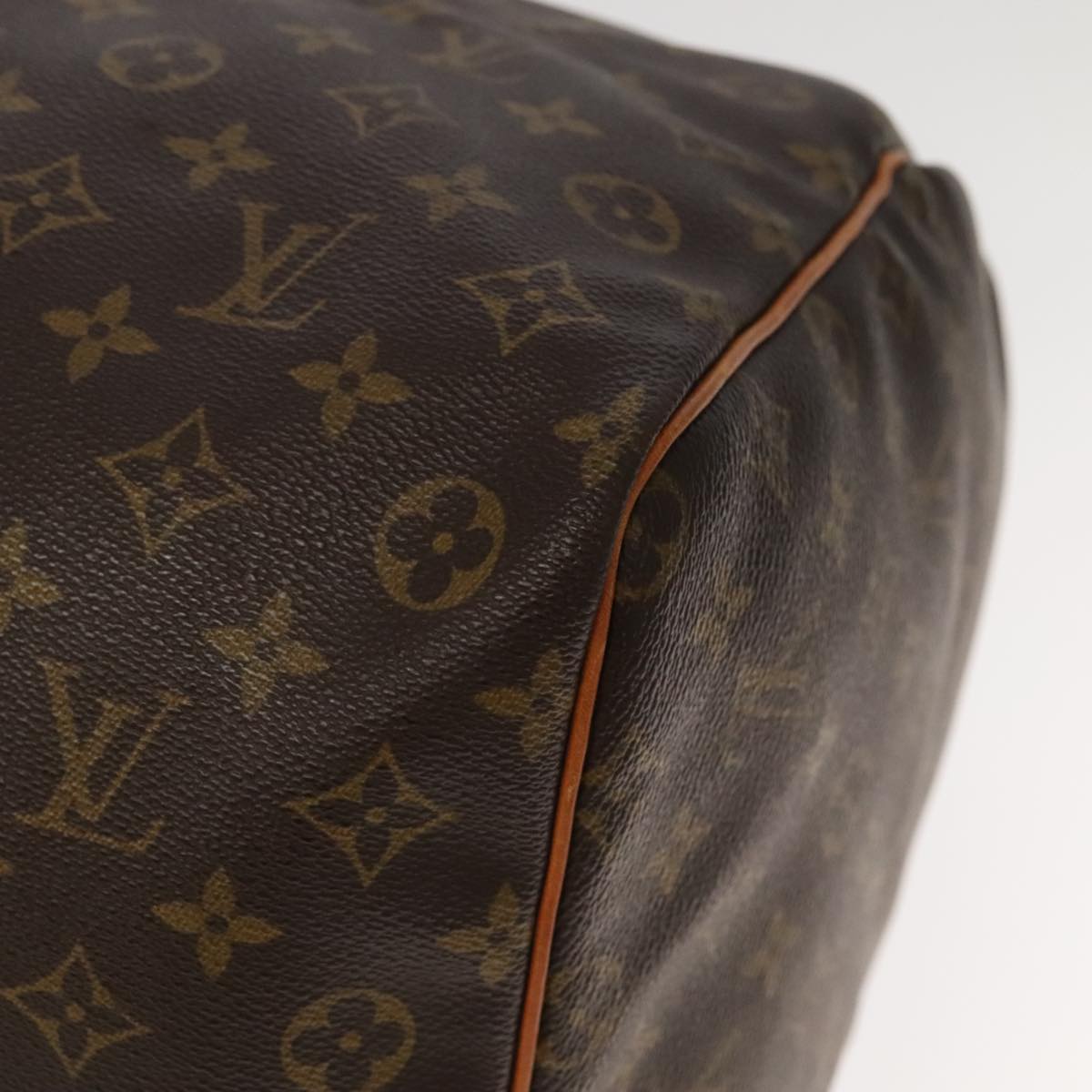 Louis Vuitton Keepall 60, Brown, Canvas, travel