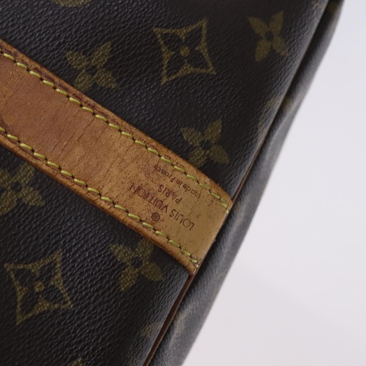 Louis Vuitton Keepall Bandoulière 60, Brown, Canvas, travel