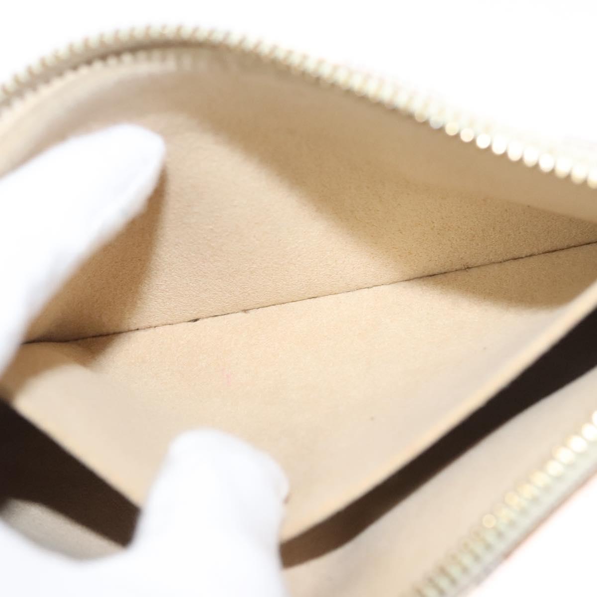 Louis Vuitton Pochette Accessoire, White, Canvas, clutch