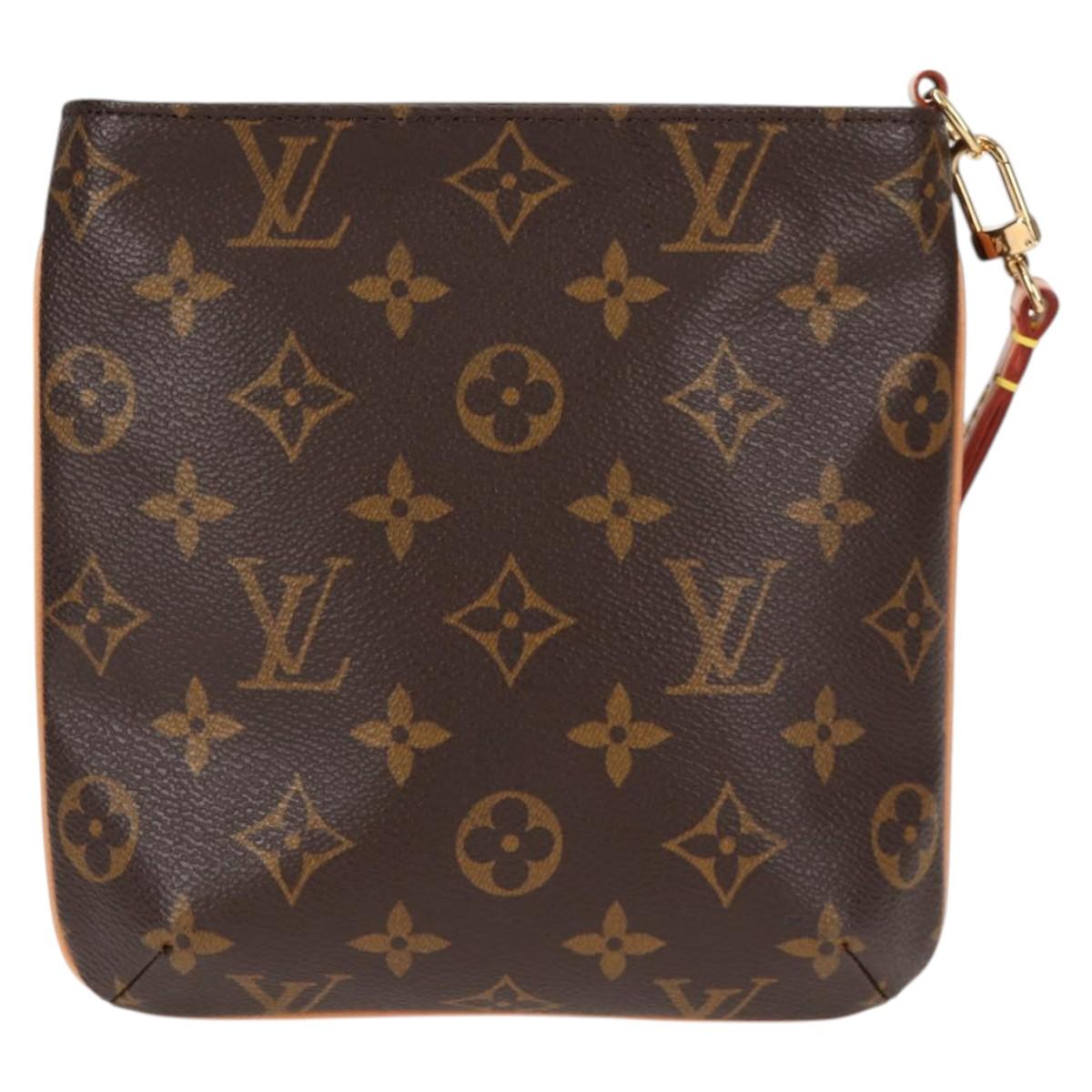 Louis Vuitton Partition, Brown, Canvas, clutch