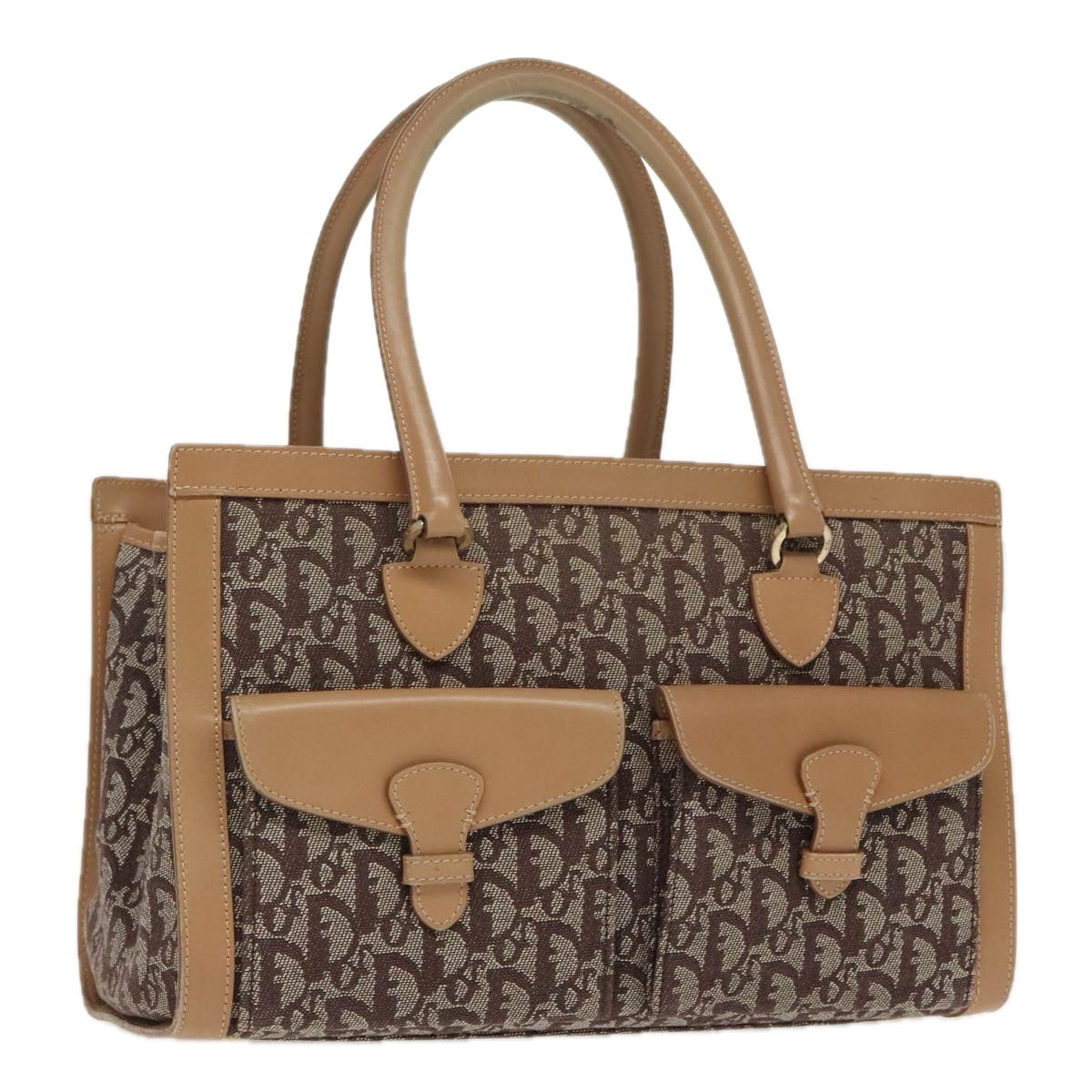 Dior Trotter, Brown, Canvas, handbag