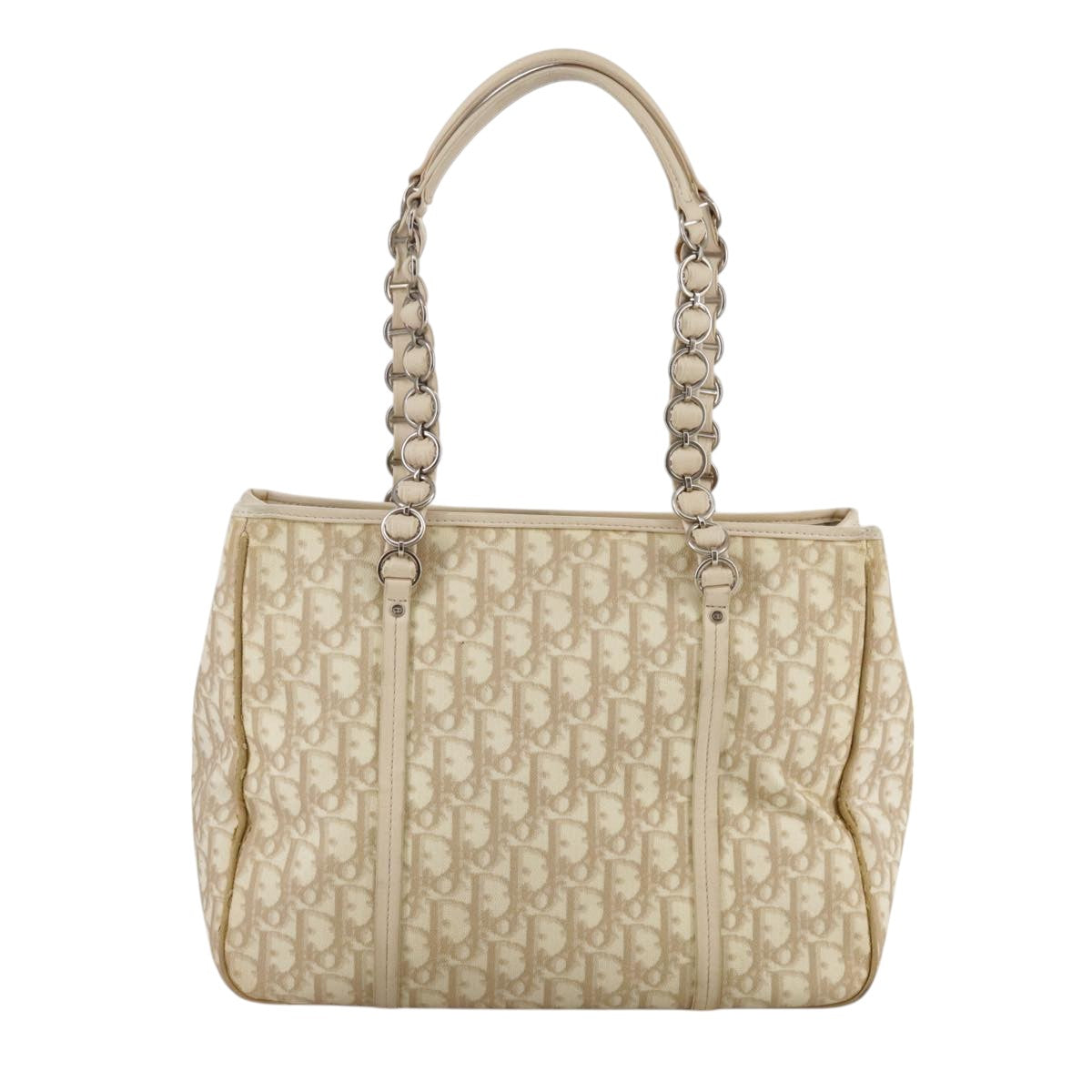Dior Romantique, Beige, Canvas, shoulder