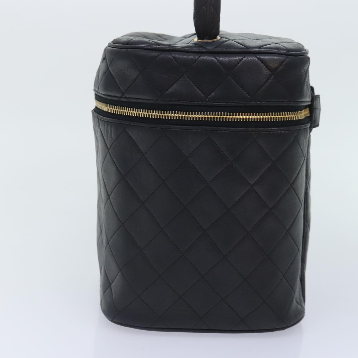 Chanel Vanity, Black, Leather, handbag