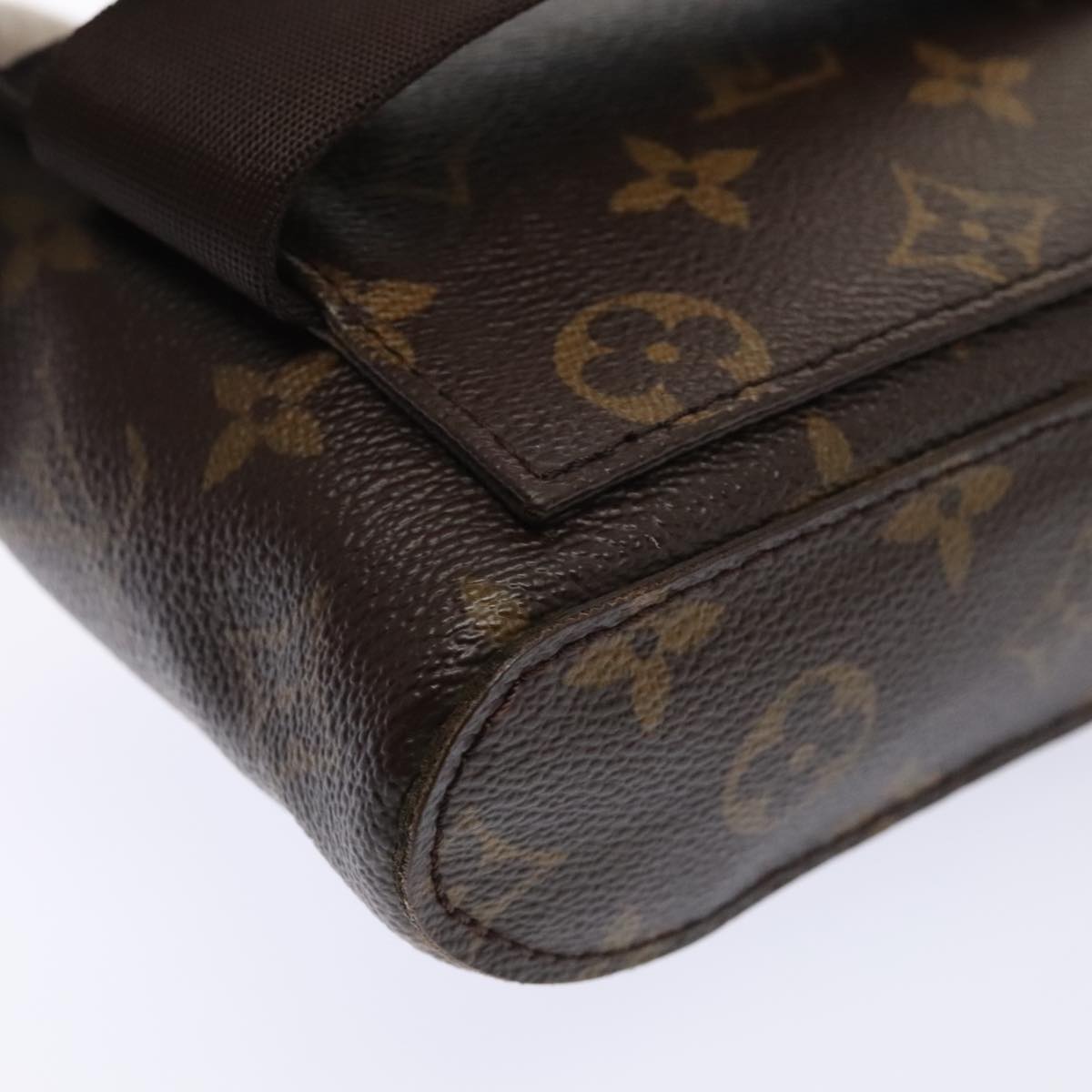 Louis Vuitton Geronimos, Brown, Canvas, clutch