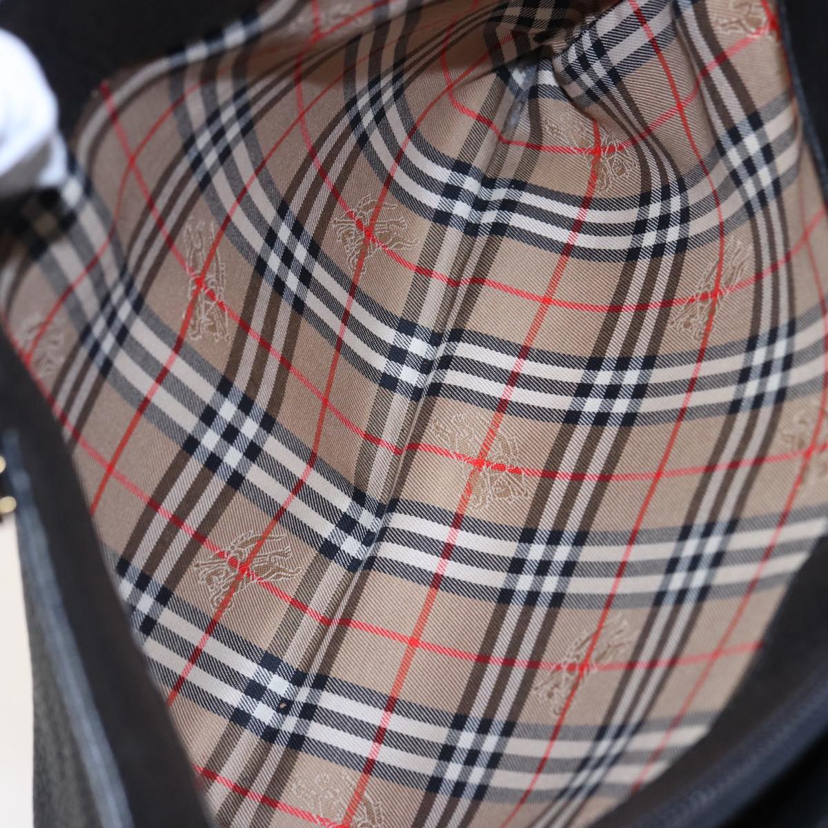 Burberry, Black, Leather, handbag