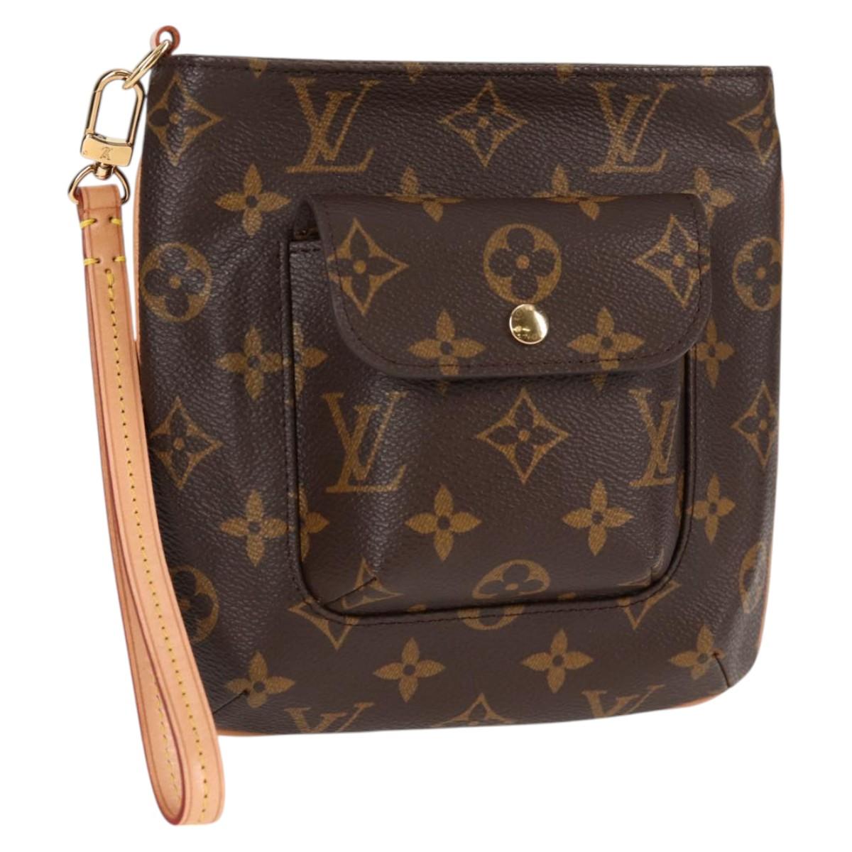 Louis Vuitton Partition, Brown, Canvas, clutch