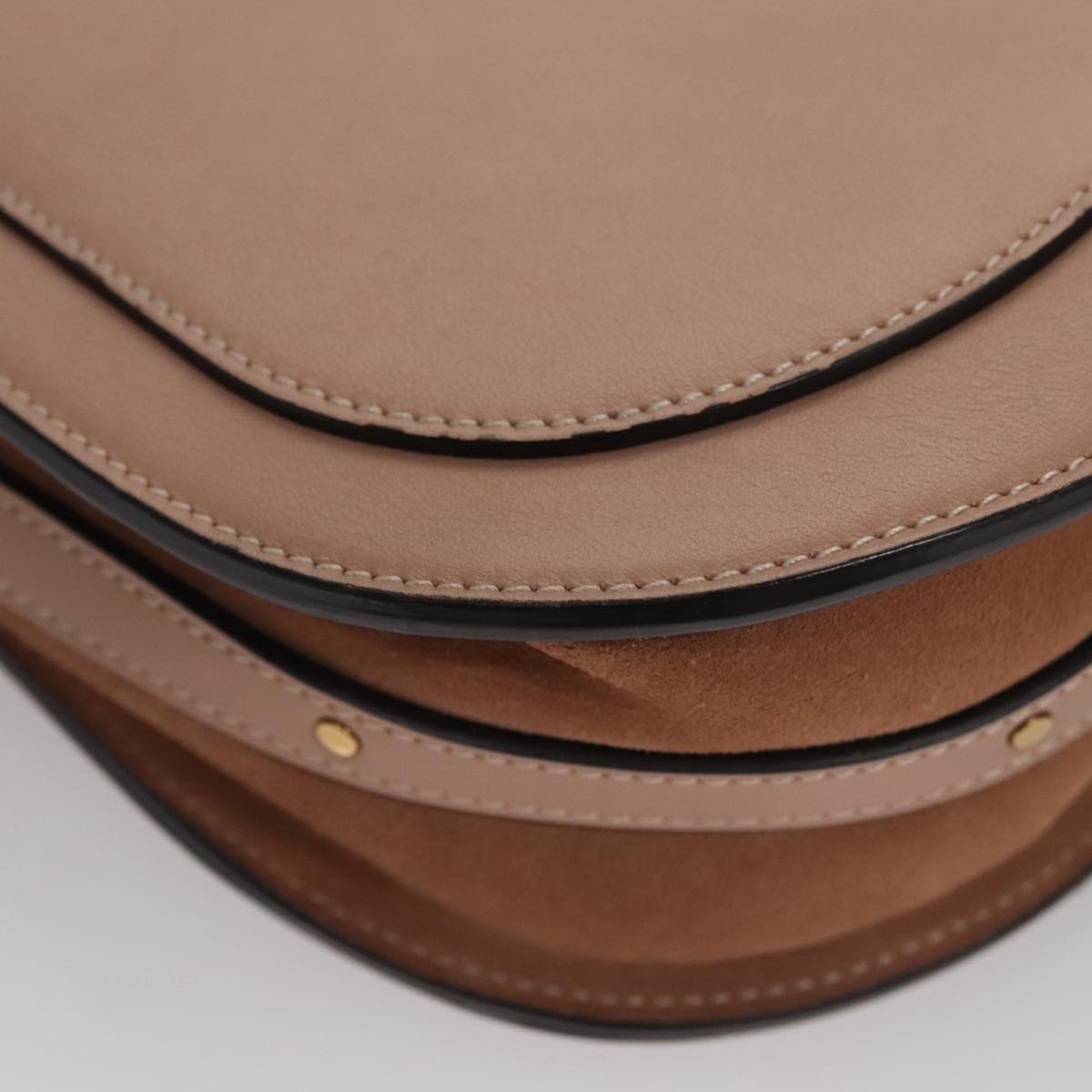 Chloé Nile, Beige, Leather, handbag