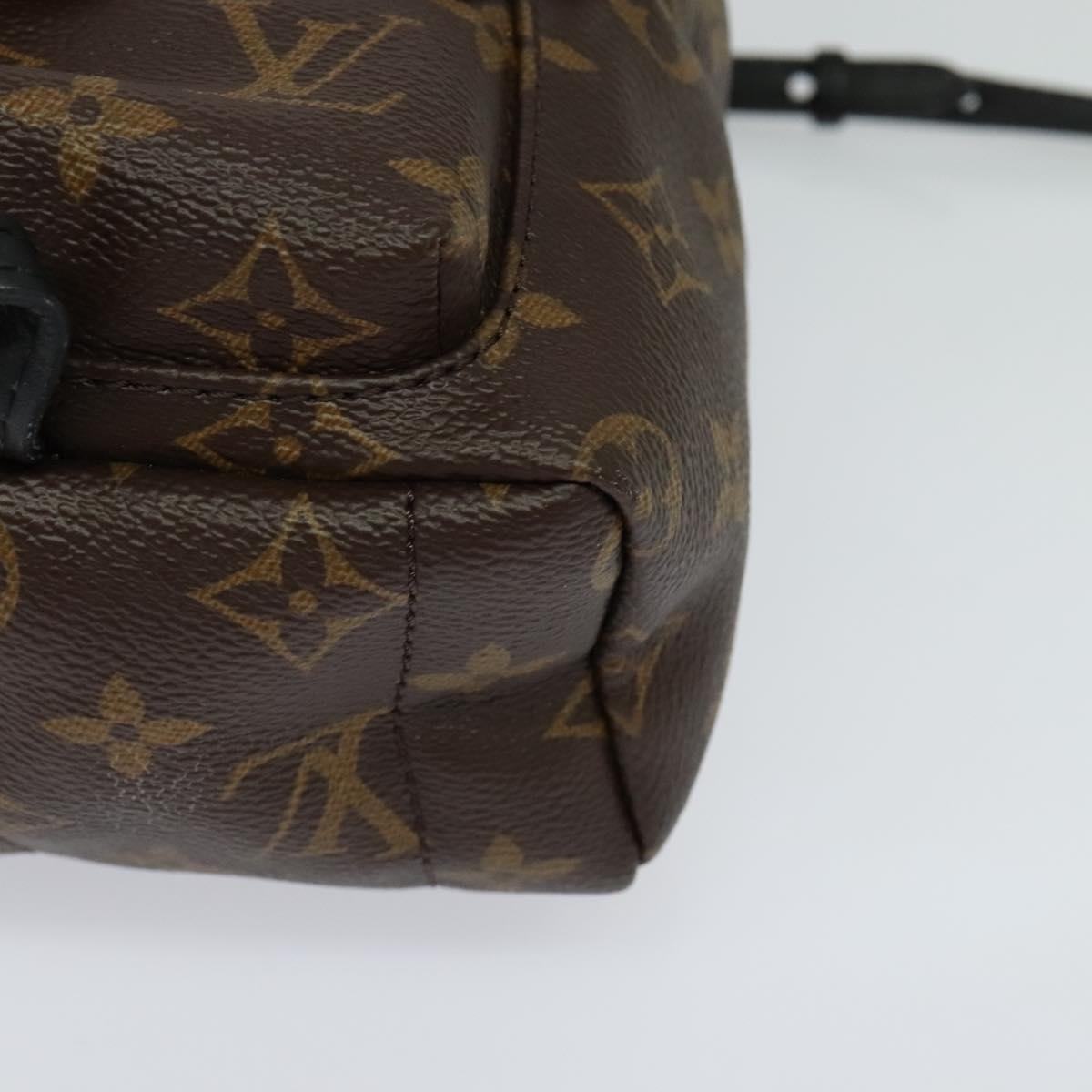 Louis Vuitton Palm Springs mini, Brown, Canvas, backpack
