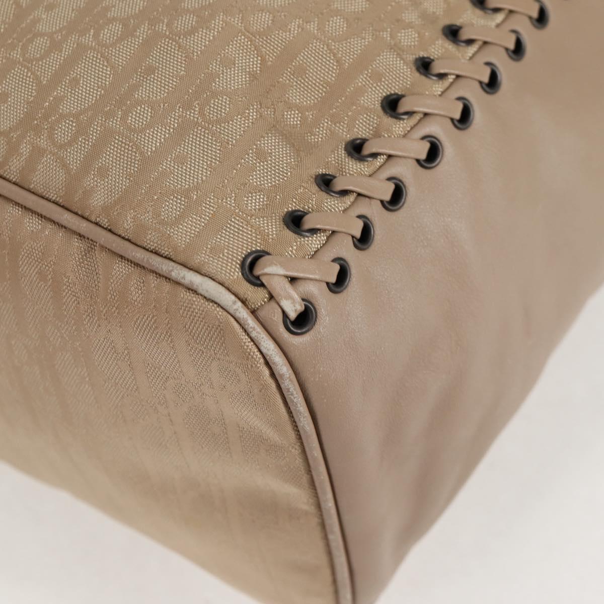 Dior Trotter, Beige, Canvas, handbag