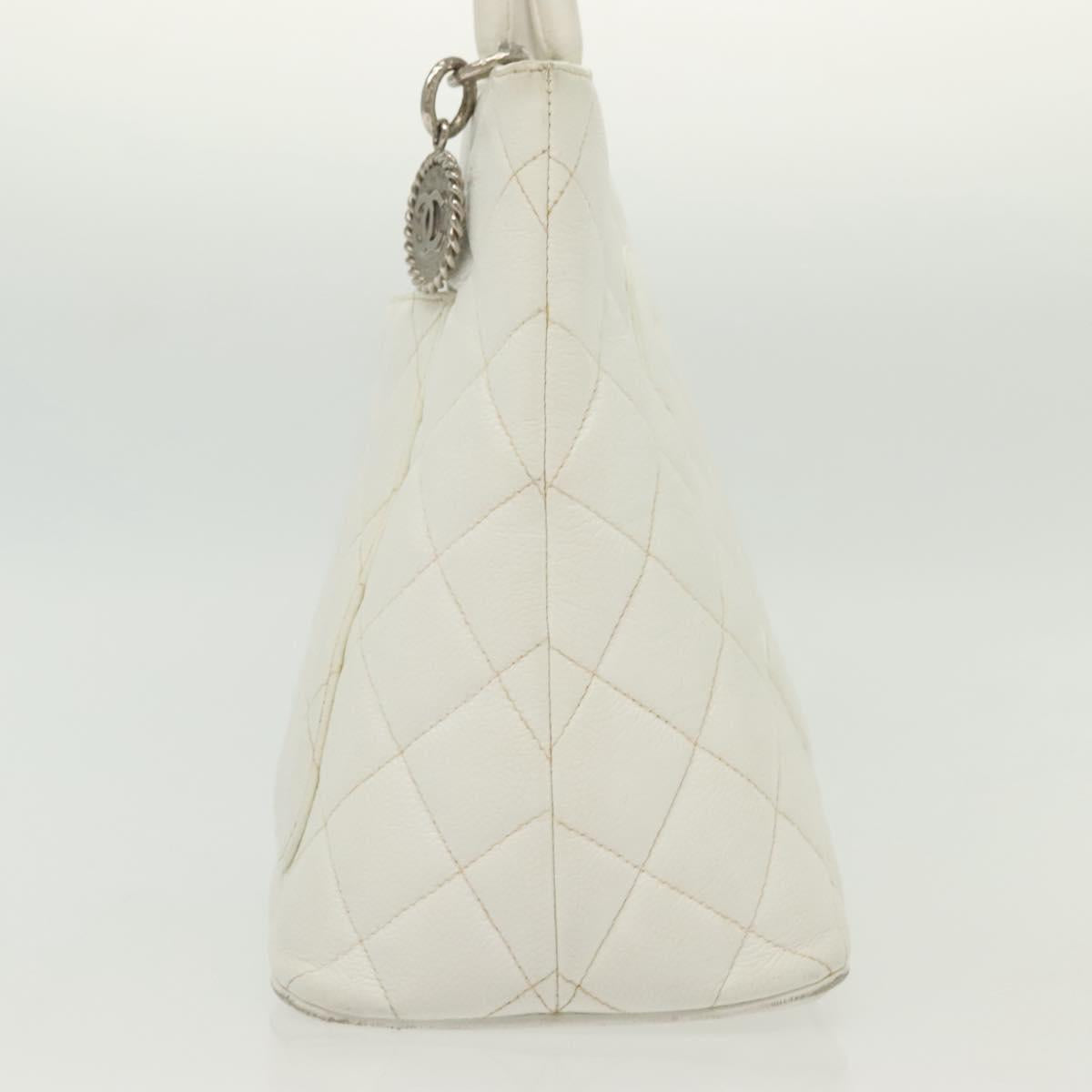 Chanel Medaillon, White, Leather, tote