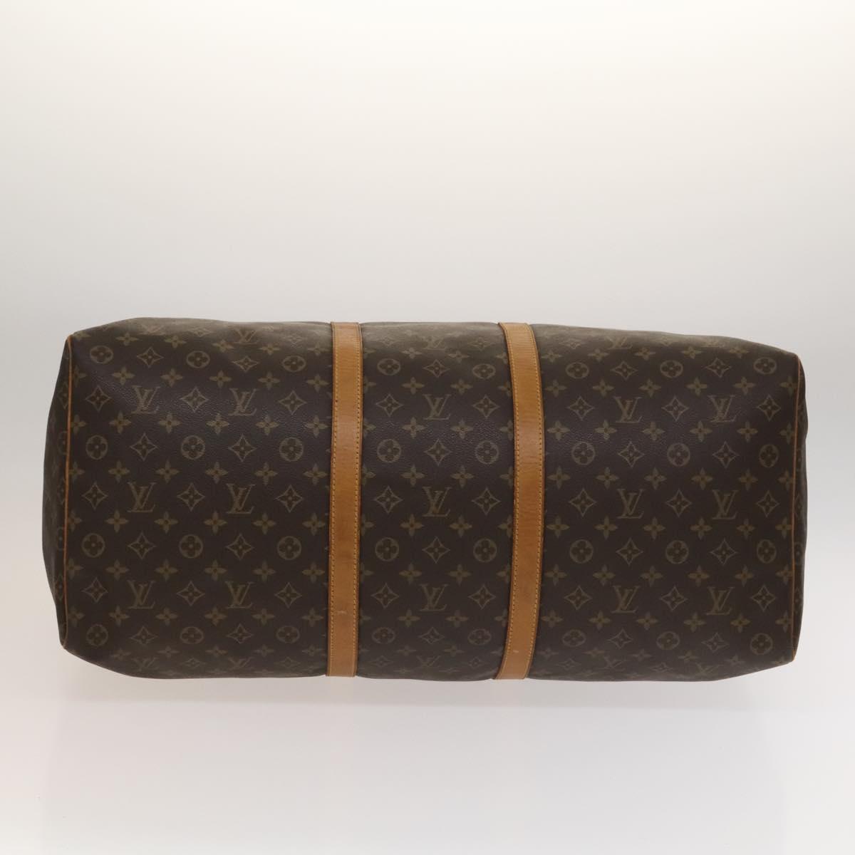 Louis Vuitton Keepall 60, Brown, Canvas, travel