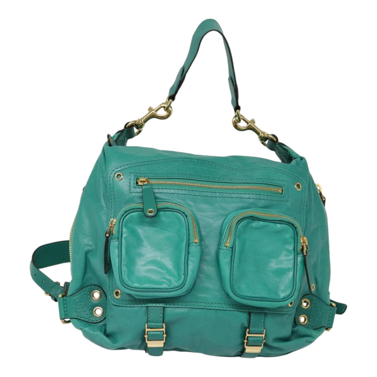 Gucci, Green, Leather, backpack