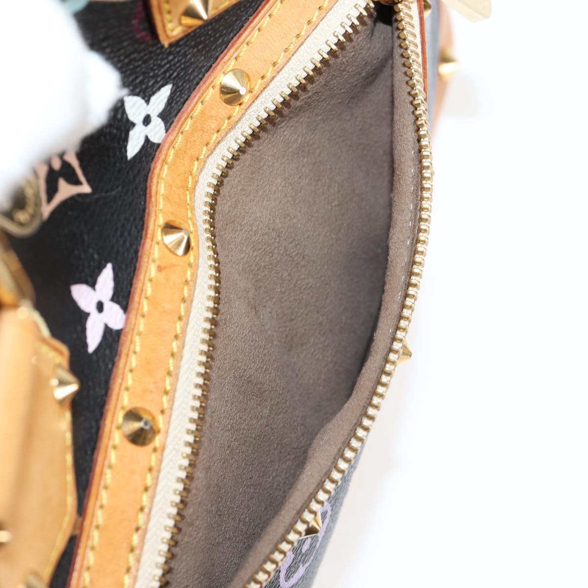 Louis Vuitton Alma, Black, Canvas, handbag
