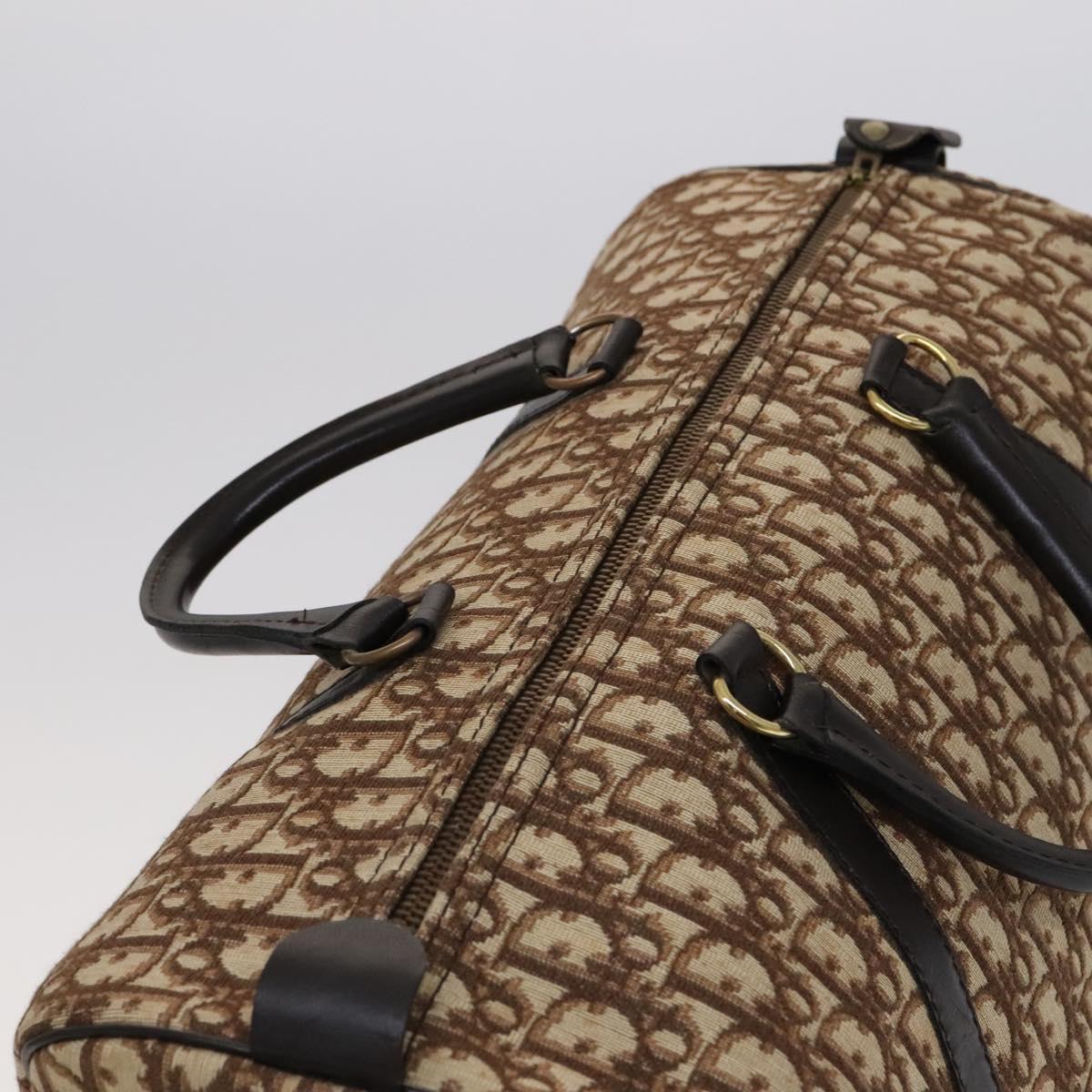 Dior Boston, Brown, Canvas, travel