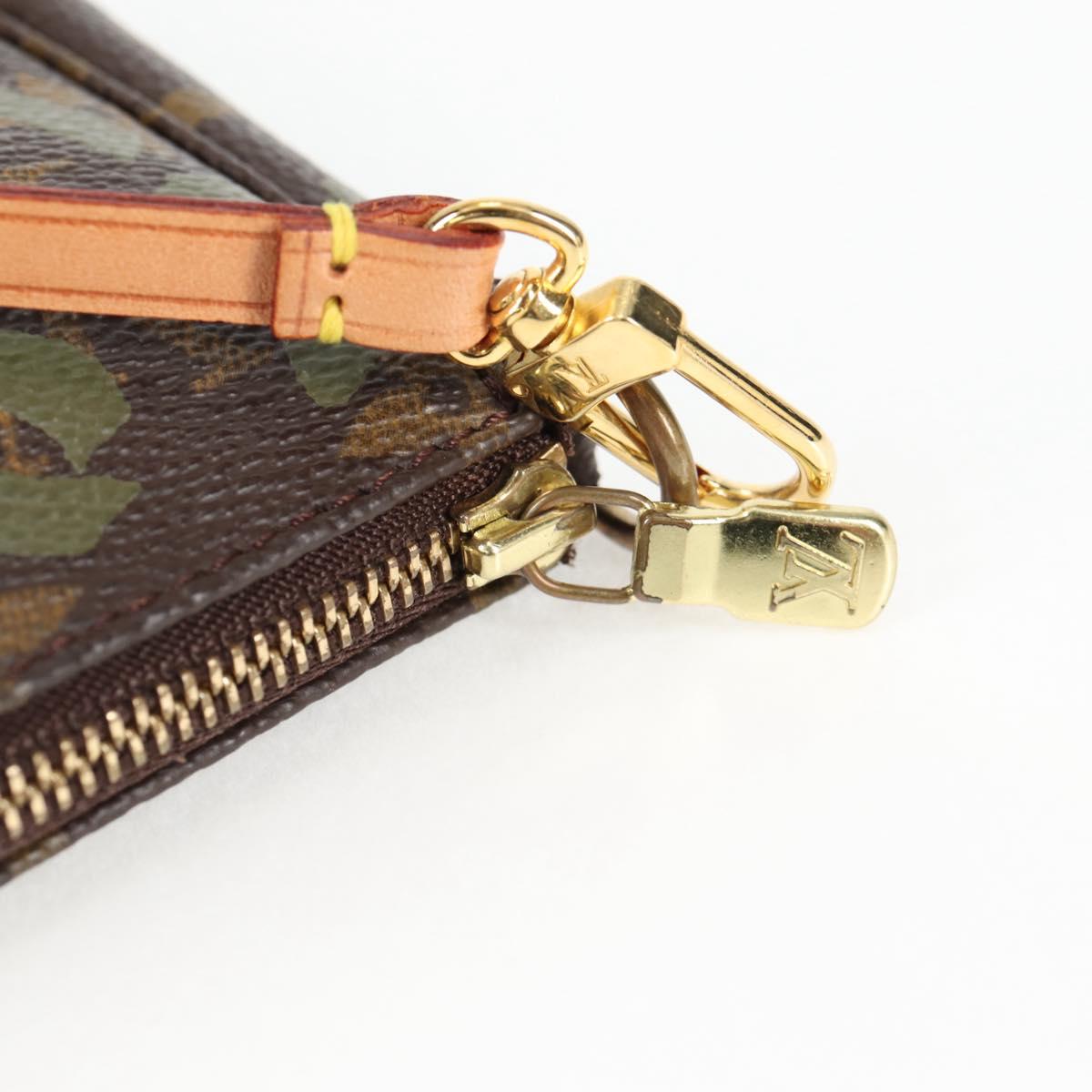Louis Vuitton Pochette Accessoire, Brown, Canvas, clutch