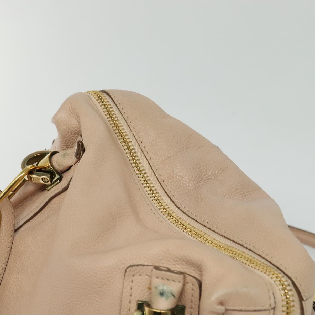 Chloé Paraty, Beige, Leather, handbag