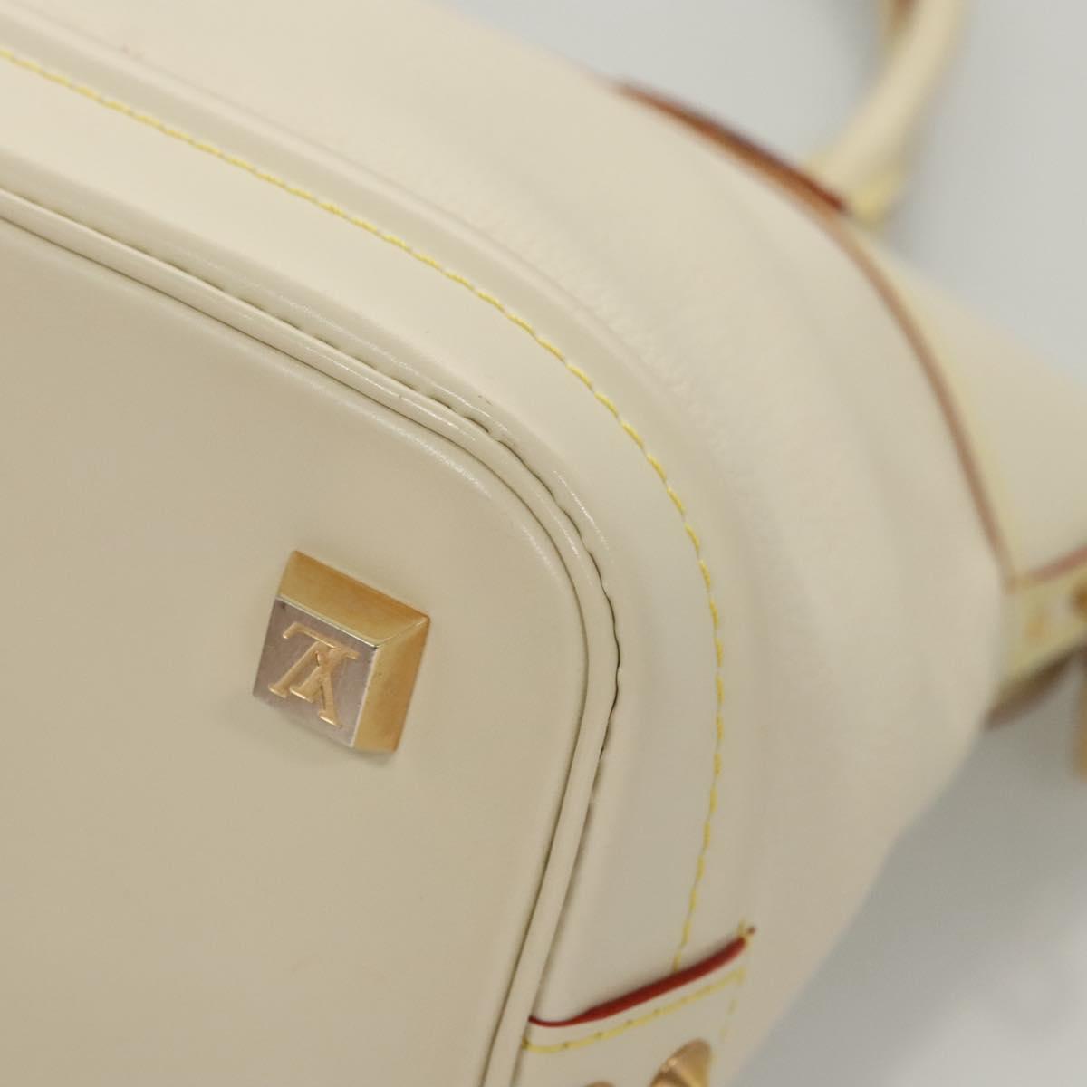 Louis Vuitton Lockit, White, Leather, handbag