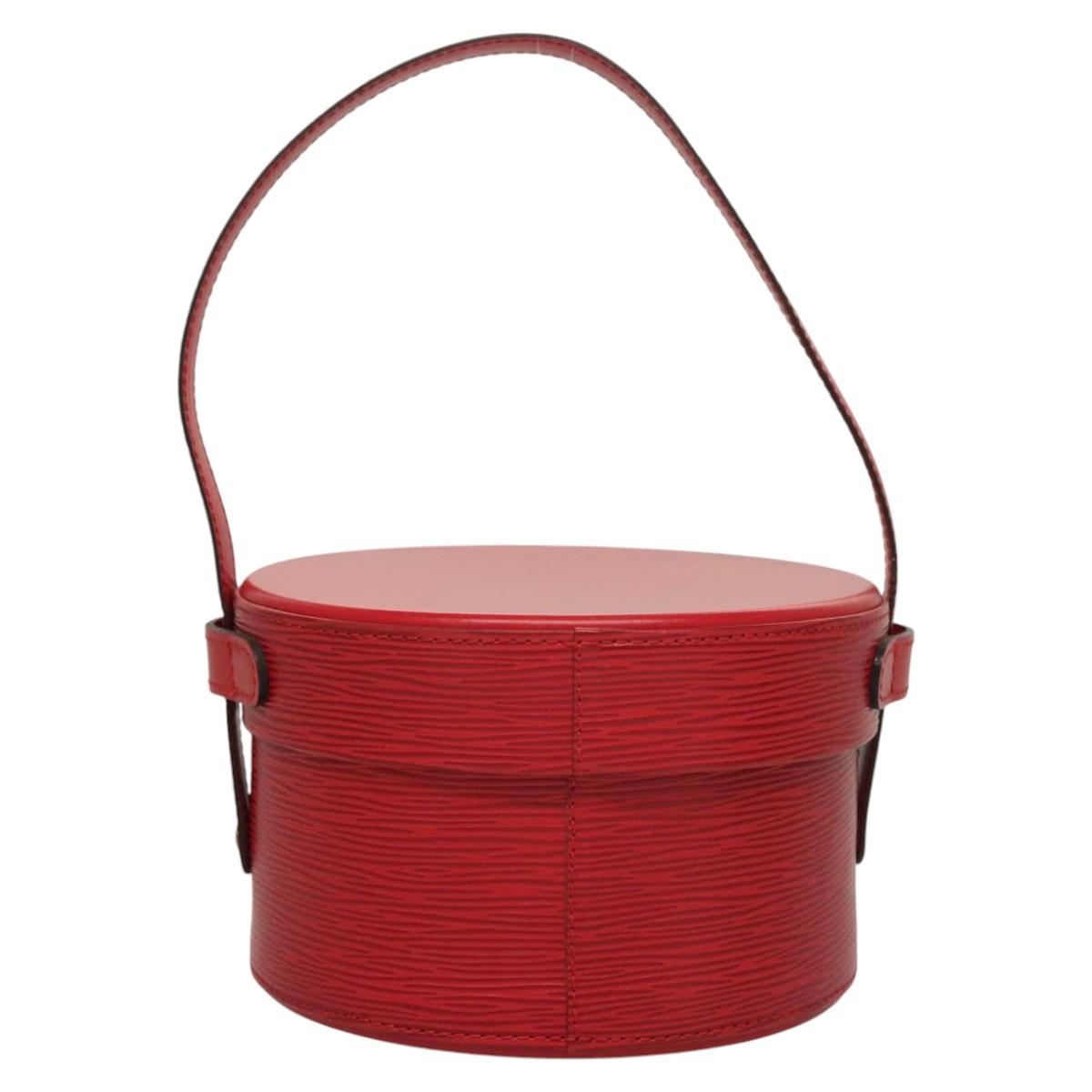 Louis Vuitton Vanity, Red, Leather, handbag
